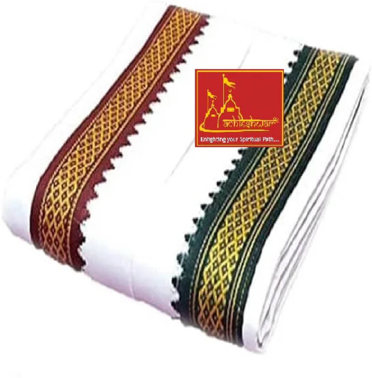 ACHLESHWAR Pure Cotton Best Quality Gamcha/Patka White Men Dhoti