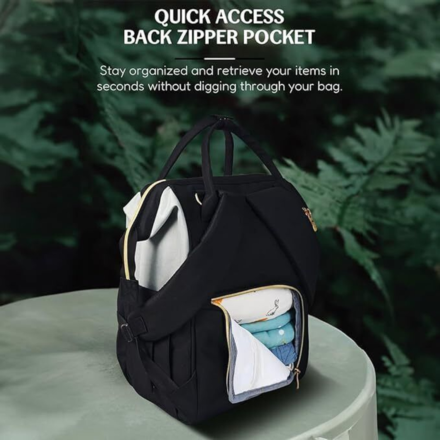 Image of StarAndDaisy Premium Baby Diaper Bag Spacious, Waterproof Backpack with Multiple Pockets Mothers Maternity Bags for Travel Diaper Backpack