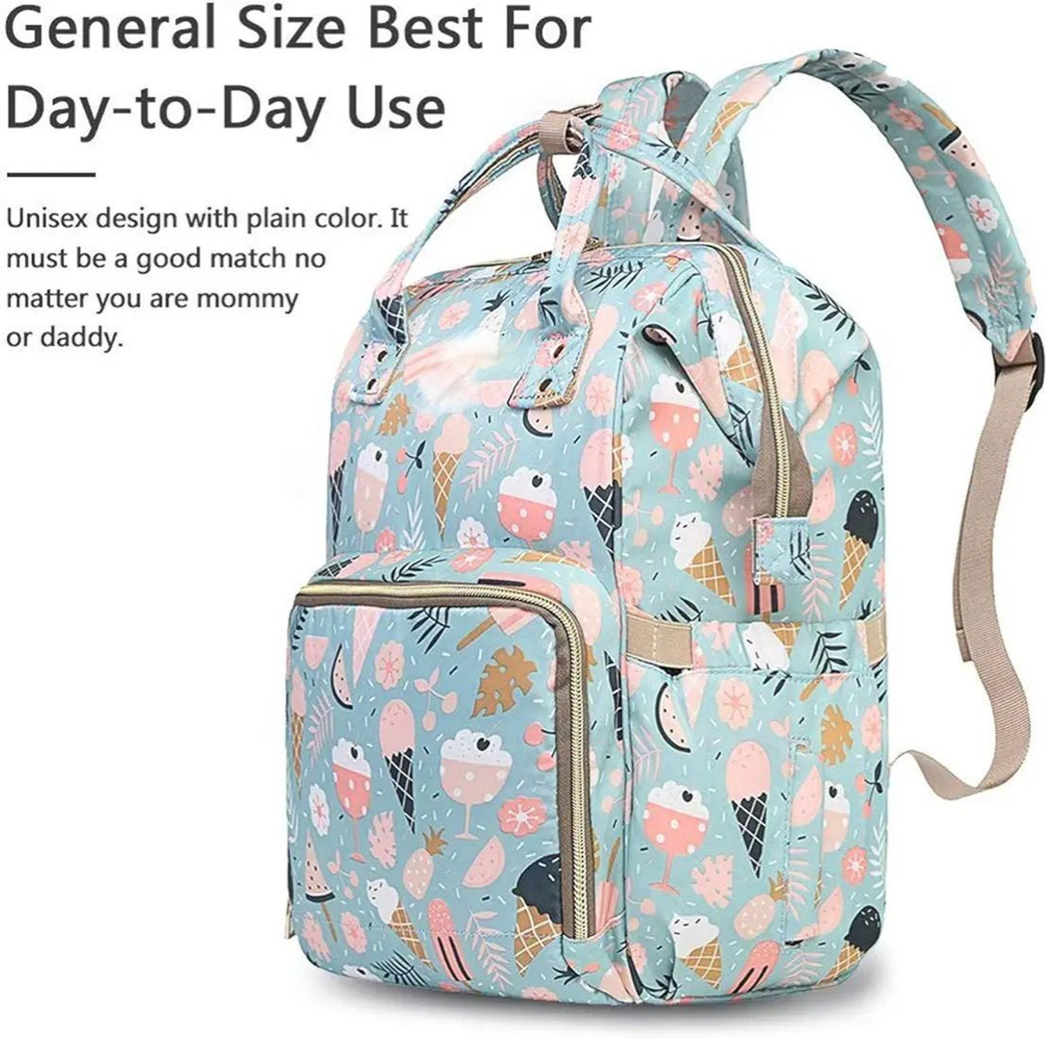 Image of Little Feet Premium Baby Diaper Bag for Mother Diaper Bag Baby Diaper Bag