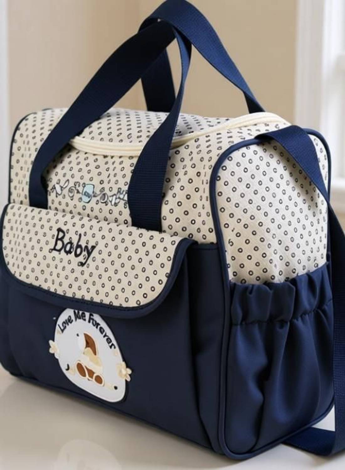 COFP Baby Diaper Handbag Waterproof Tote Bag - Image 3