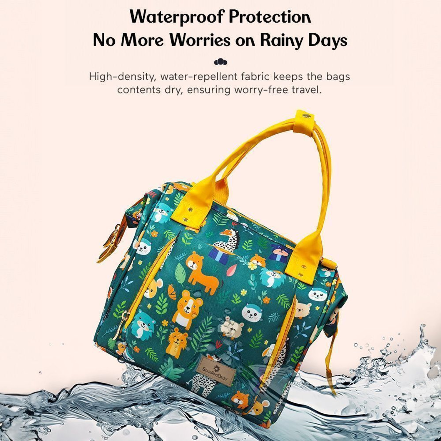 Image of StarAndDaisy Diaper Bag for Mothers, Baby Diaper Backpack with Spacious Compartment Mothers Maternity Bags for Travel Diaper Backpack
