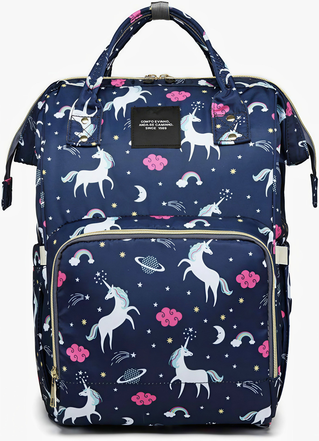 Image of Ramyaa Enterpriese Baby Diaper Bag Kids Travelling Bag with Insulated Bottle Pockets diaper bag baby diaper bag