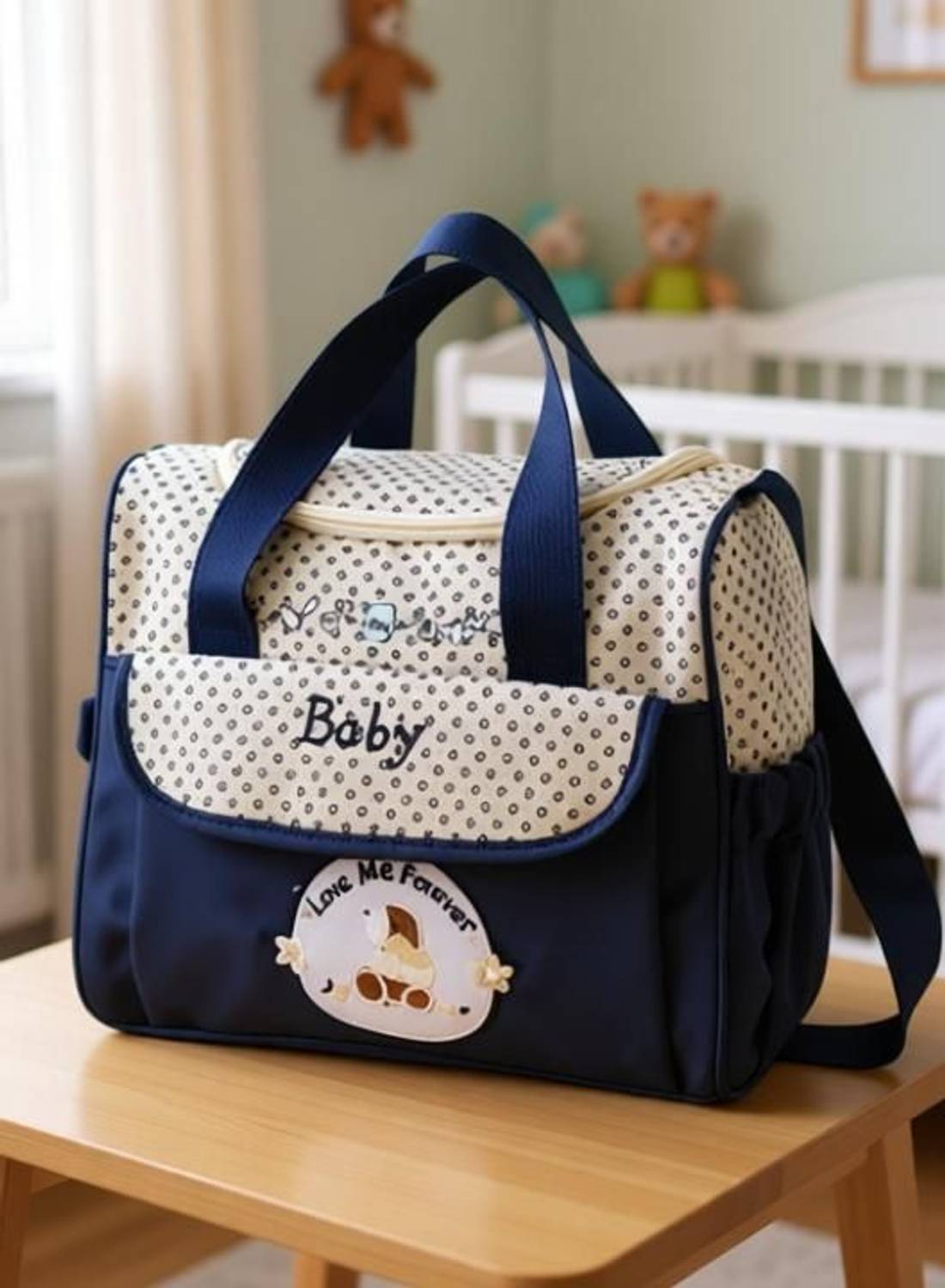 COFP Baby Diaper Handbag Waterproof Tote Bag - Image 2
