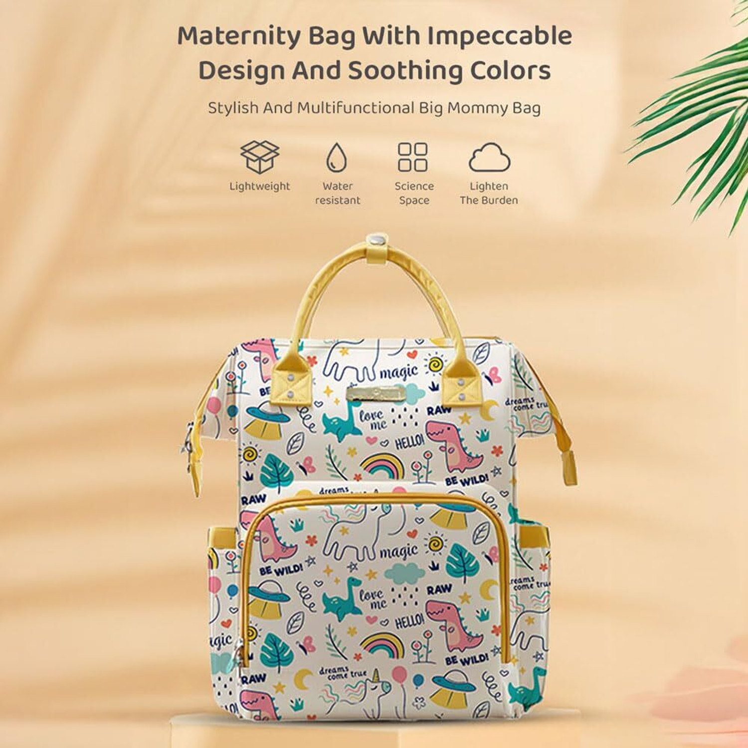 Image of StarAndDaisy Baby Diaper Bag For Mothers Spacious Waterproof Backpack With Multiple Pockets Mothers Maternity Bags for Travel Diaper Backpack