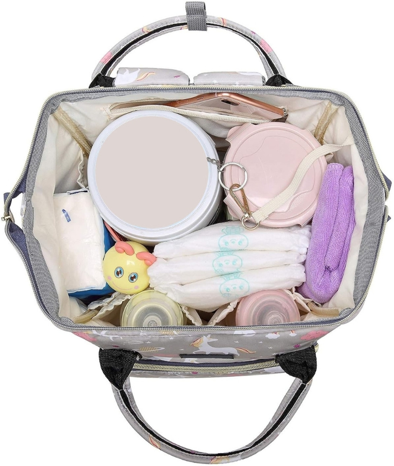 Image of AgroCulture Premium Maternity Diaper Bag Stylish, Spacious Baby Backpack Baby Diaper Baby Diaper Backpack Travelling Bag Diaper Organizer