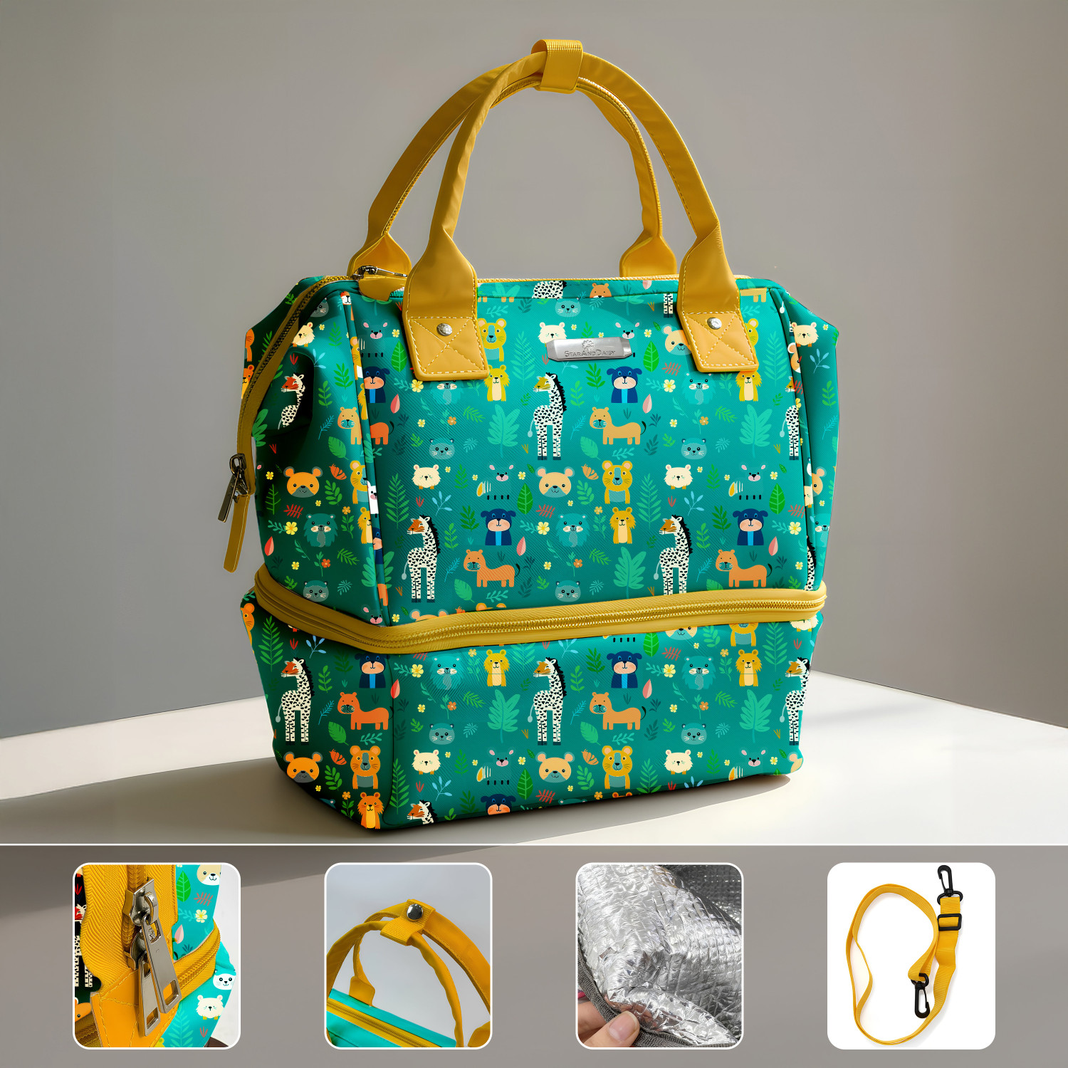 Image of StarAndDaisy Diaper Bag for Mothers, Baby Diaper Backpack with Spacious Compartment Mothers Maternity Bags for Travel Diaper Backpack