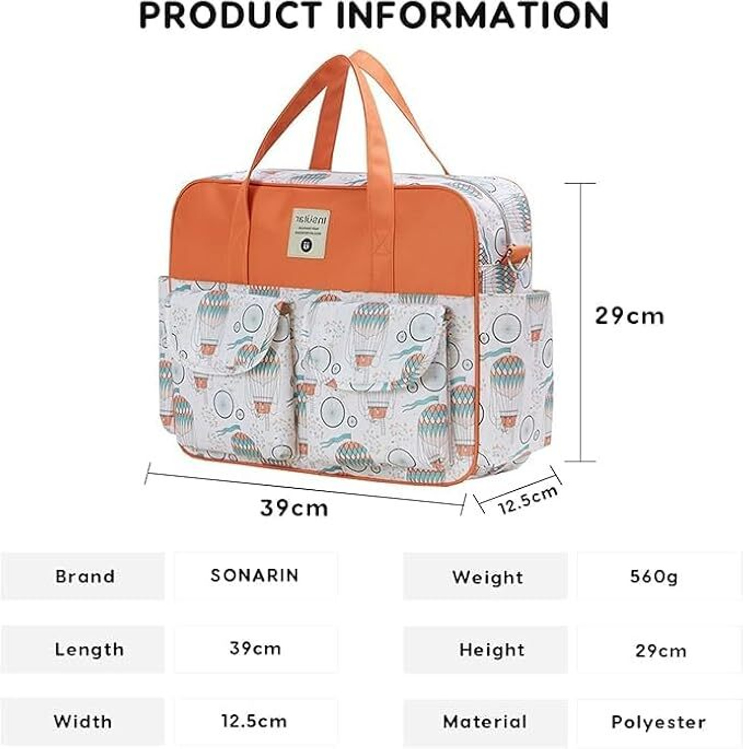 Image of Smilebaby Diaper Bag Multifunctional Maternity Bag Stylish Baby Travel Bag | Mamas Bags modern parenthood