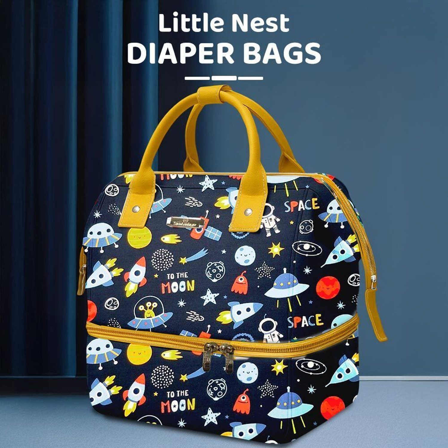 Image of StarAndDaisy Diaper Bag for Mothers, Baby Diaper Backpack with Spacious Compartment Mothers Maternity Bags for Travel Diaper Backpack