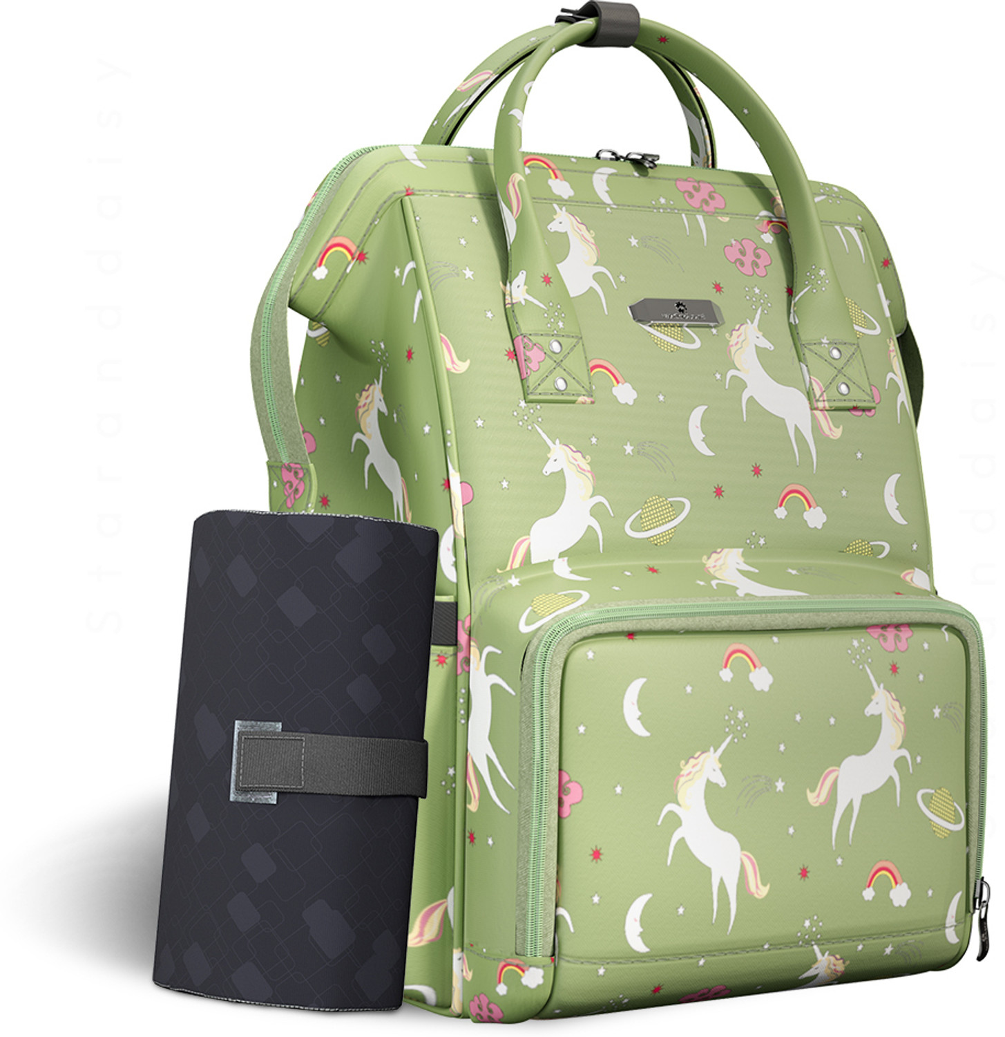 Image of StarAndDaisy Baby Diaper Bag Spacious, Waterproof Backpack with Multiple Pockets Mothers Maternity Bags for Travel Diaper Backpack