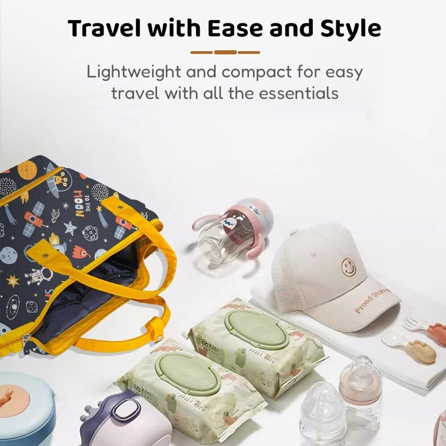 Image of StarAndDaisy Diaper Bag for Mothers, Baby Diaper Backpack with Spacious Compartment Mothers Maternity Bags for Travel Diaper Backpack
