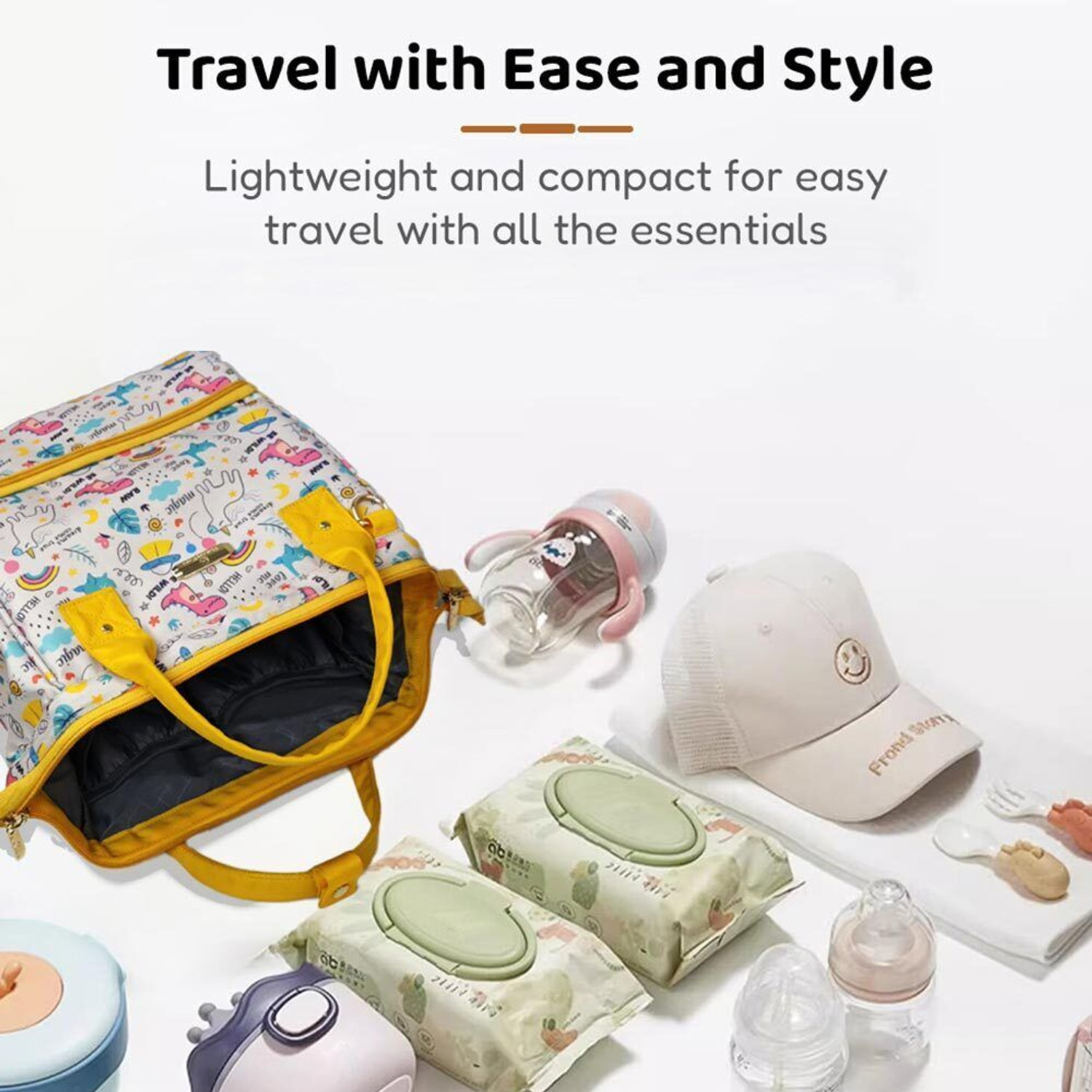 Image of StarAndDaisy Diaper Bag for Mothers, Baby Diaper Backpack with Spacious Compartment Mothers Maternity Bags for Travel Diaper Backpack