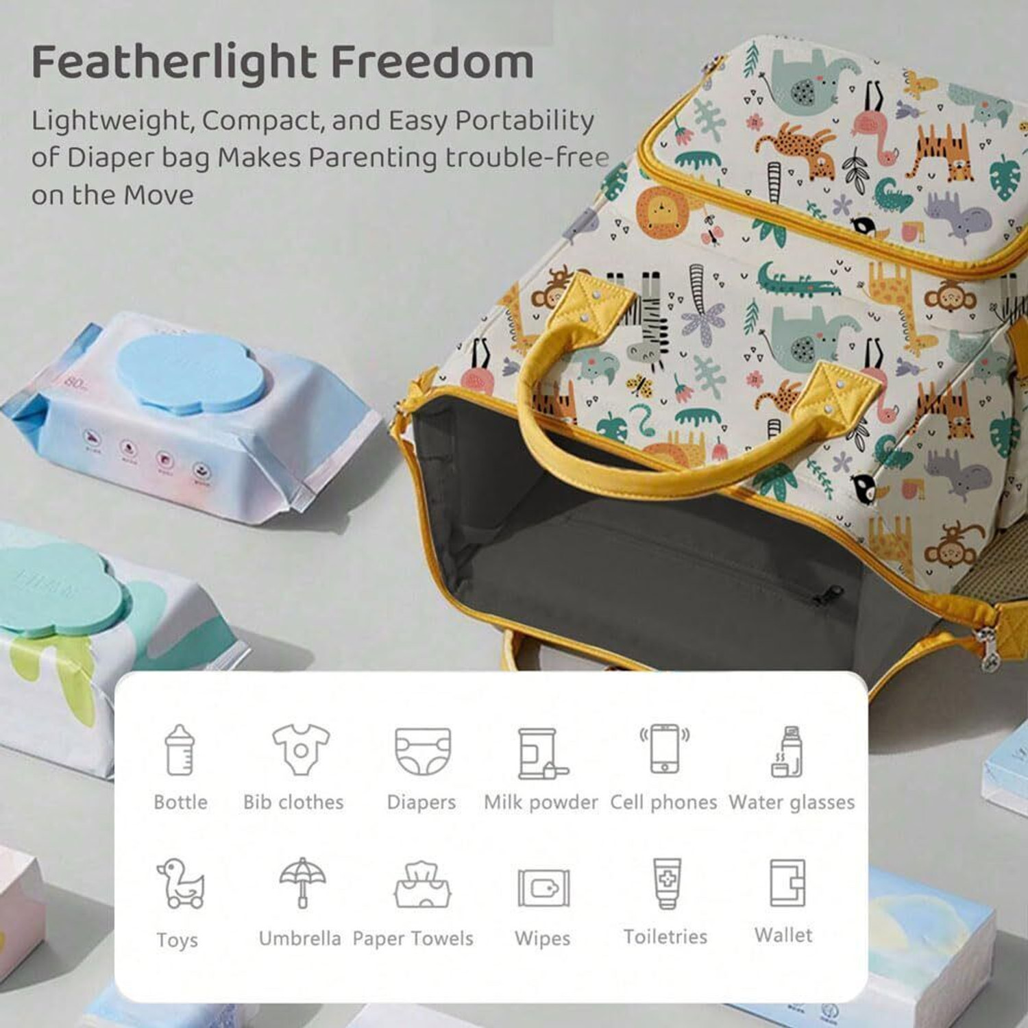Image of StarAndDaisy Baby Diaper Bag For Mothers Spacious Waterproof Backpack With Multiple Pockets Mothers Maternity Bags for Travel Diaper Backpack