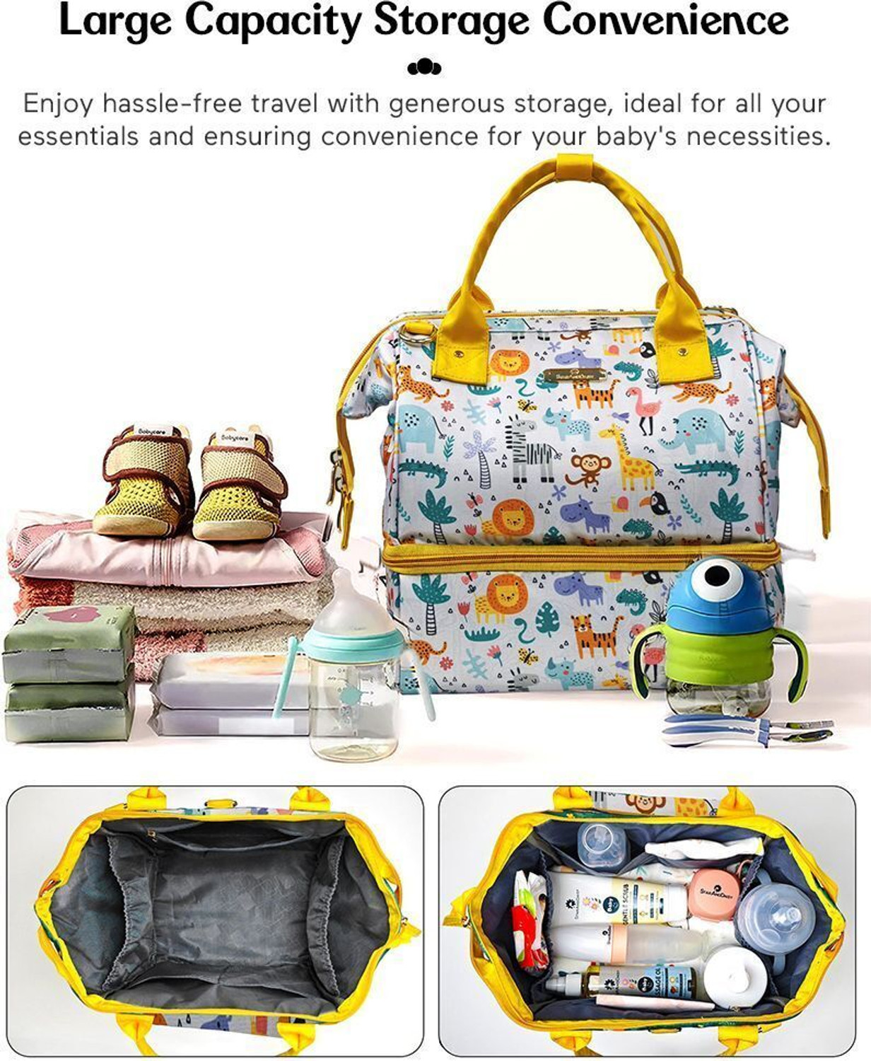 Image of StarAndDaisy Diaper Bag for Mothers, Baby Diaper Backpack with Spacious Compartment Mothers Maternity Bags for Travel Diaper Backpack