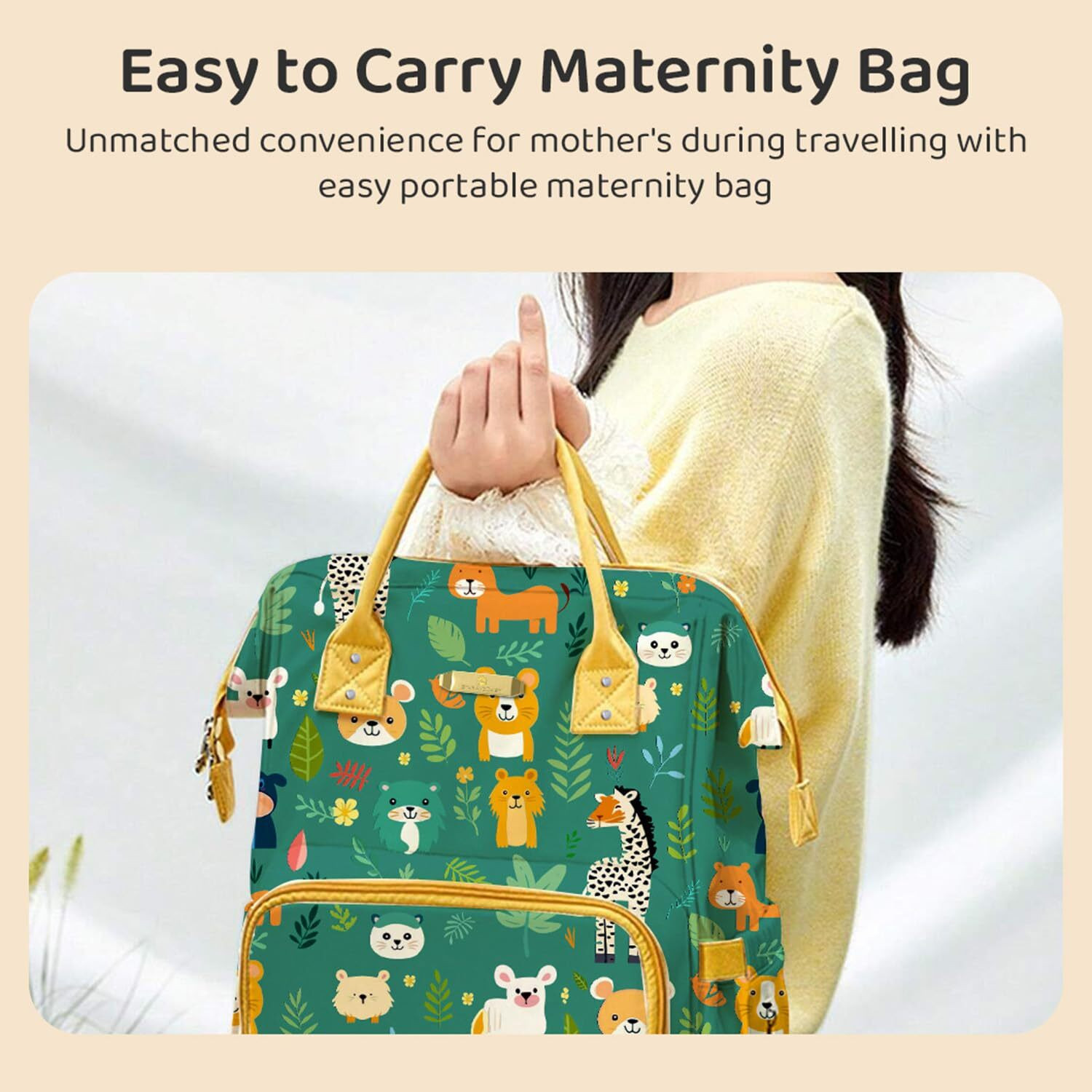 Image of StarAndDaisy Baby Diaper Bag For Mothers Spacious Waterproof Backpack With Multiple Pockets Mothers Maternity Bags for Travel Diaper Backpack