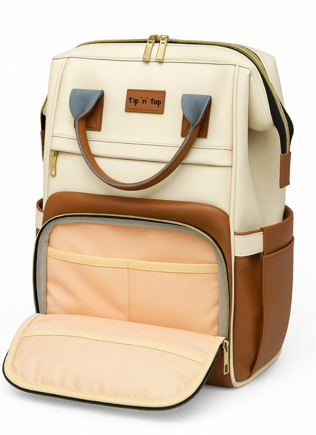 Image of Tip 'n' Top Premium Maternity Diaper Bag | Stylish, Spacious & splash proof Baby Backpack Diaper Bag