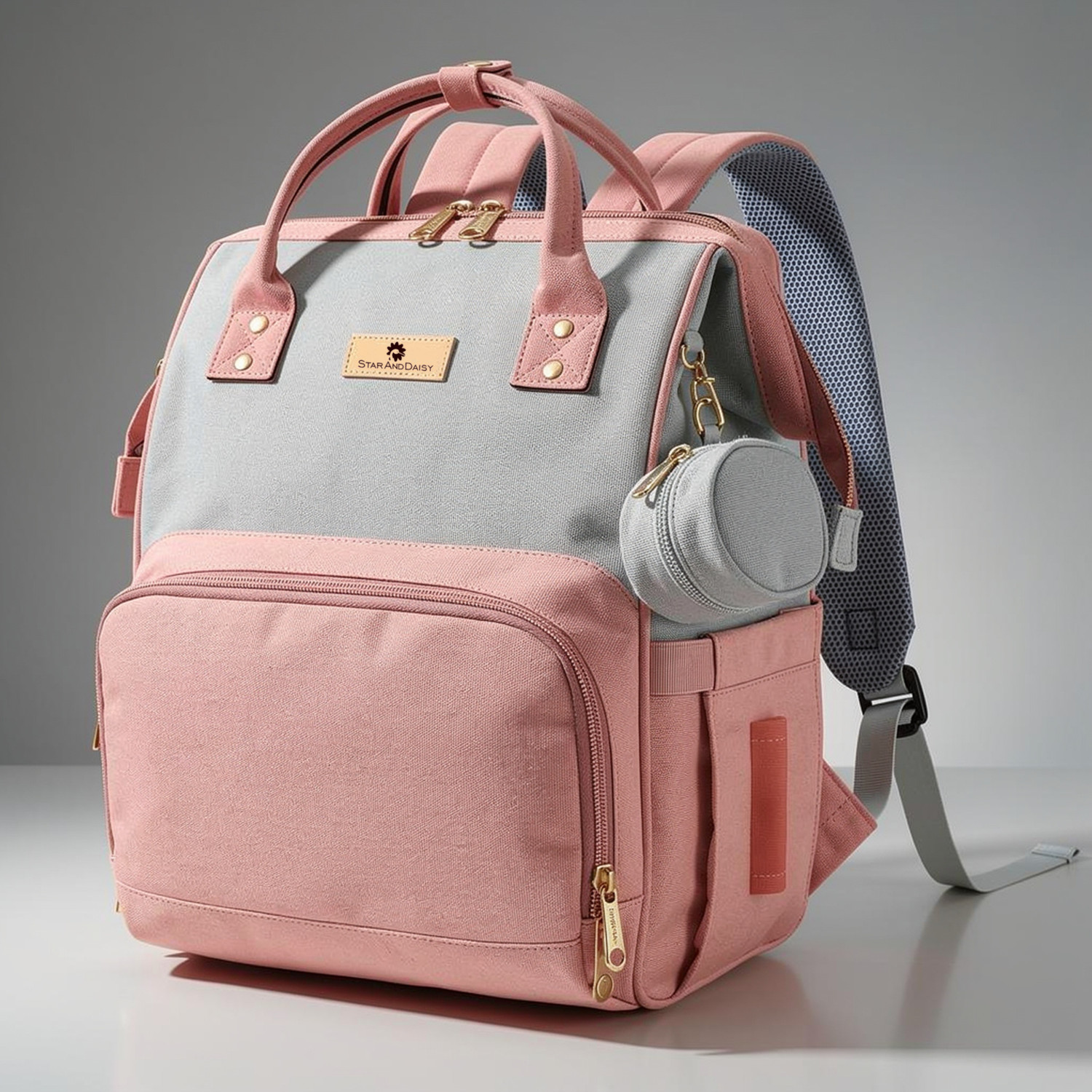 Image of StarAndDaisy Premium Baby Diaper Bag Spacious, Waterproof Backpack with Multiple Pockets Mothers Maternity Bags for Travel Diaper Backpack