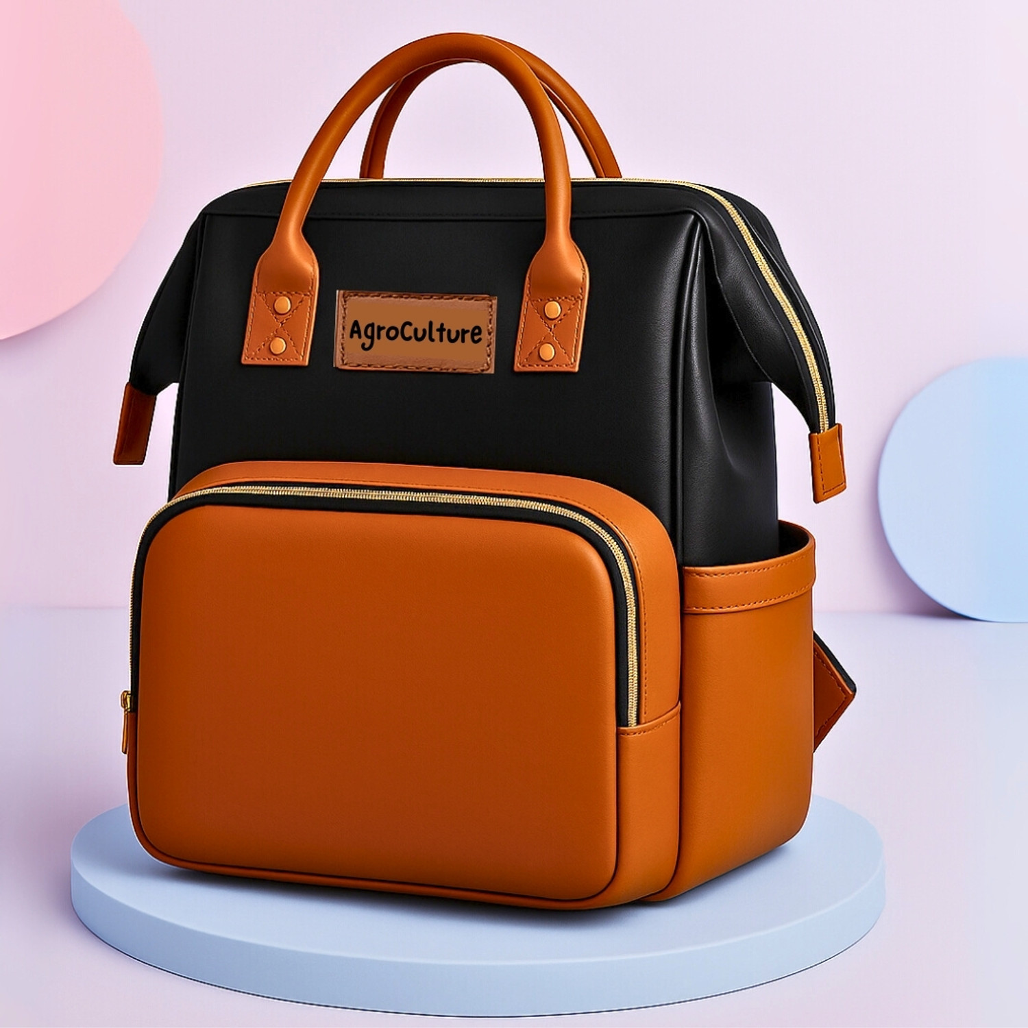 Image of AgroCulture Premium Maternity Diaper Bag | Stylish, Spacious & splash proof Baby Backpack Baby Diaper Backpack Travelling Bag Diaper Organizer