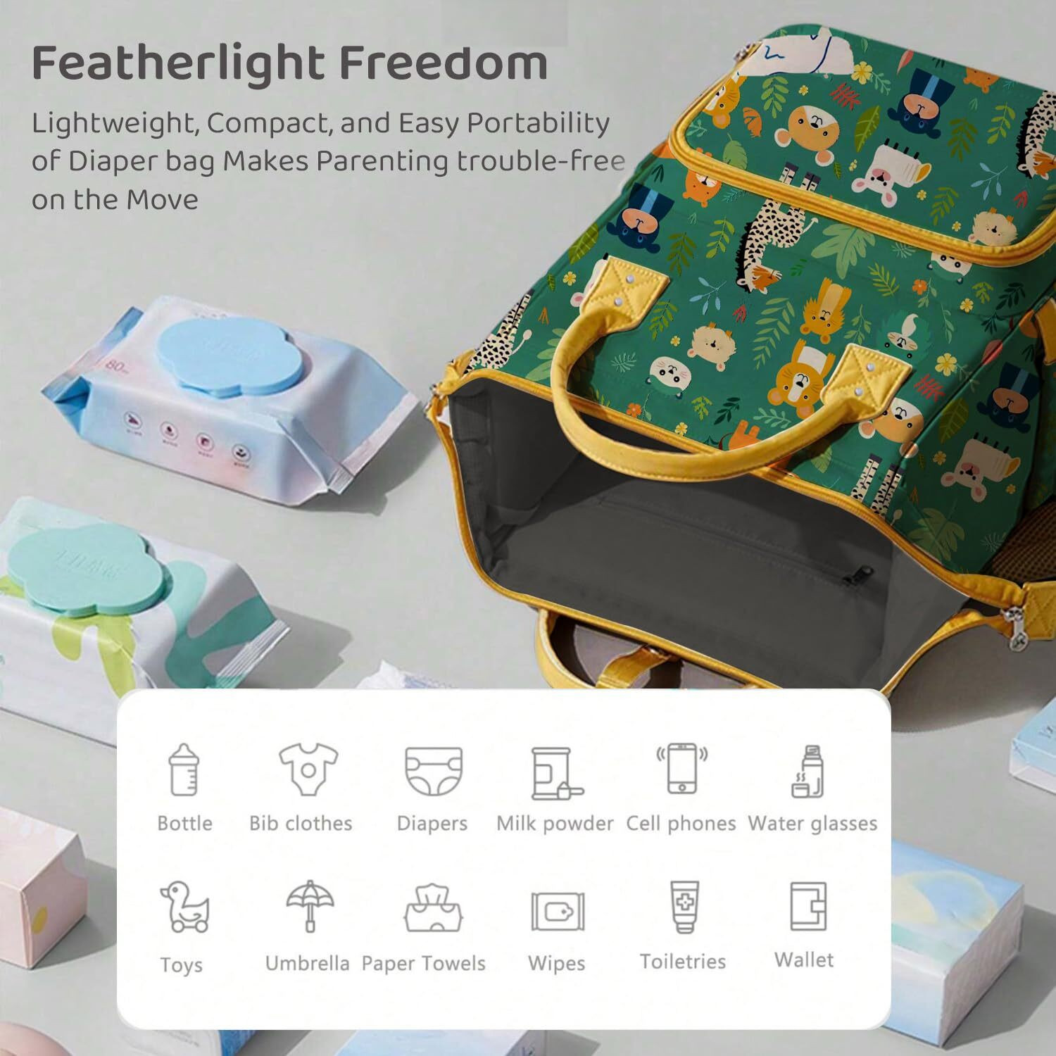 Image of StarAndDaisy Baby Diaper Bag For Mothers Spacious Waterproof Backpack With Multiple Pockets Mothers Maternity Bags for Travel Diaper Backpack