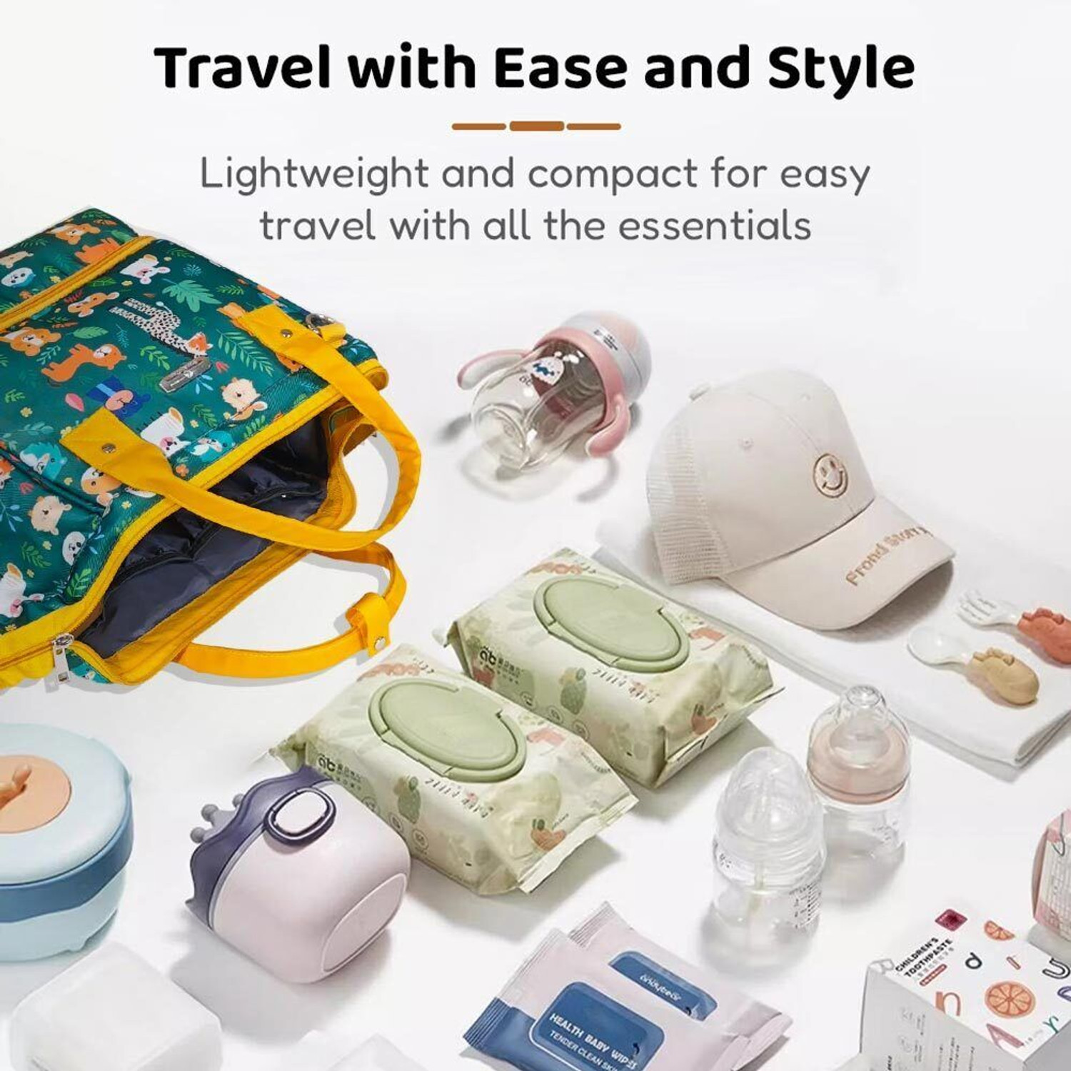 Image of StarAndDaisy Diaper Bag for Mothers, Baby Diaper Backpack with Spacious Compartment Mothers Maternity Bags for Travel Diaper Backpack