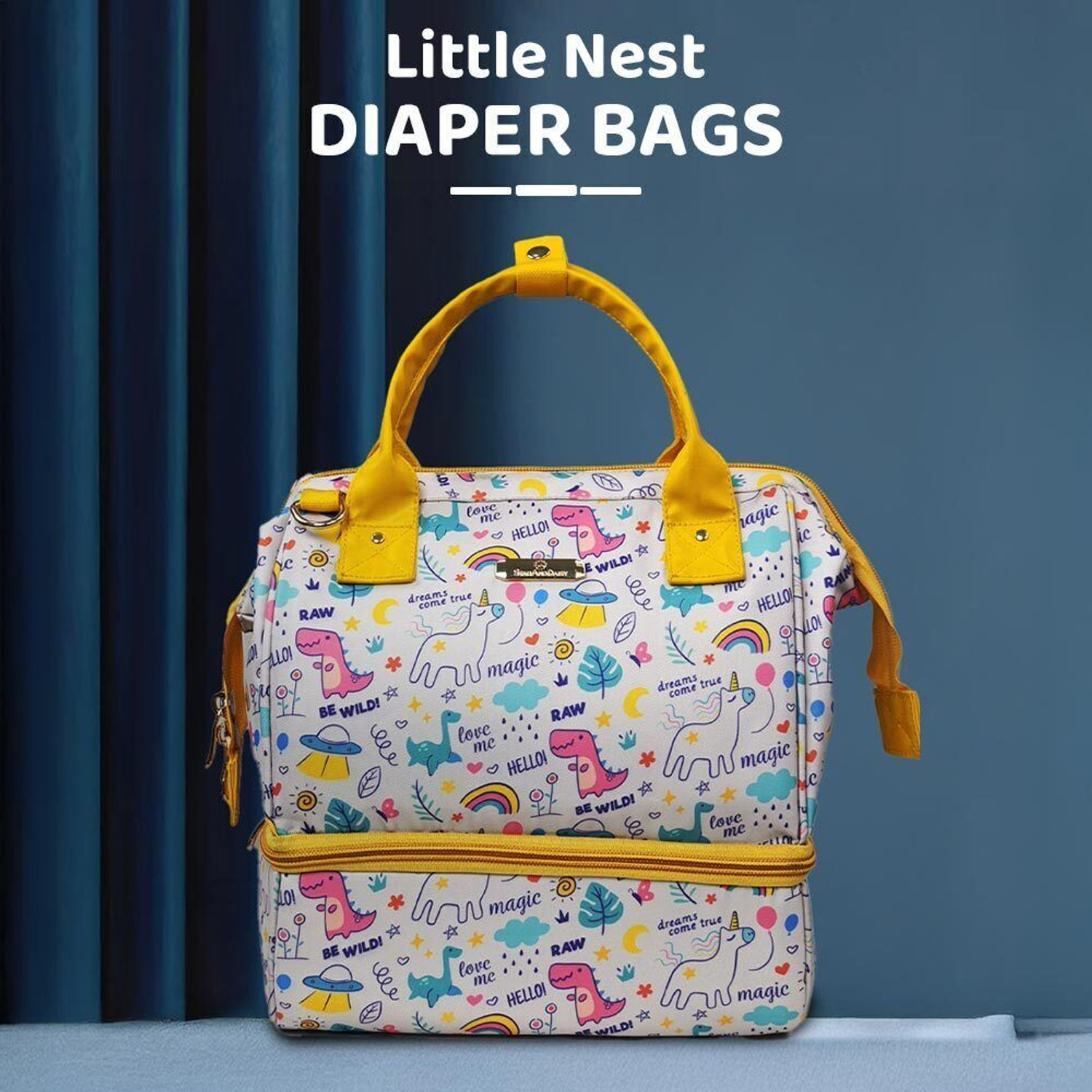 Image of StarAndDaisy Diaper Bag for Mothers, Baby Diaper Backpack with Spacious Compartment Mothers Maternity Bags for Travel Diaper Backpack