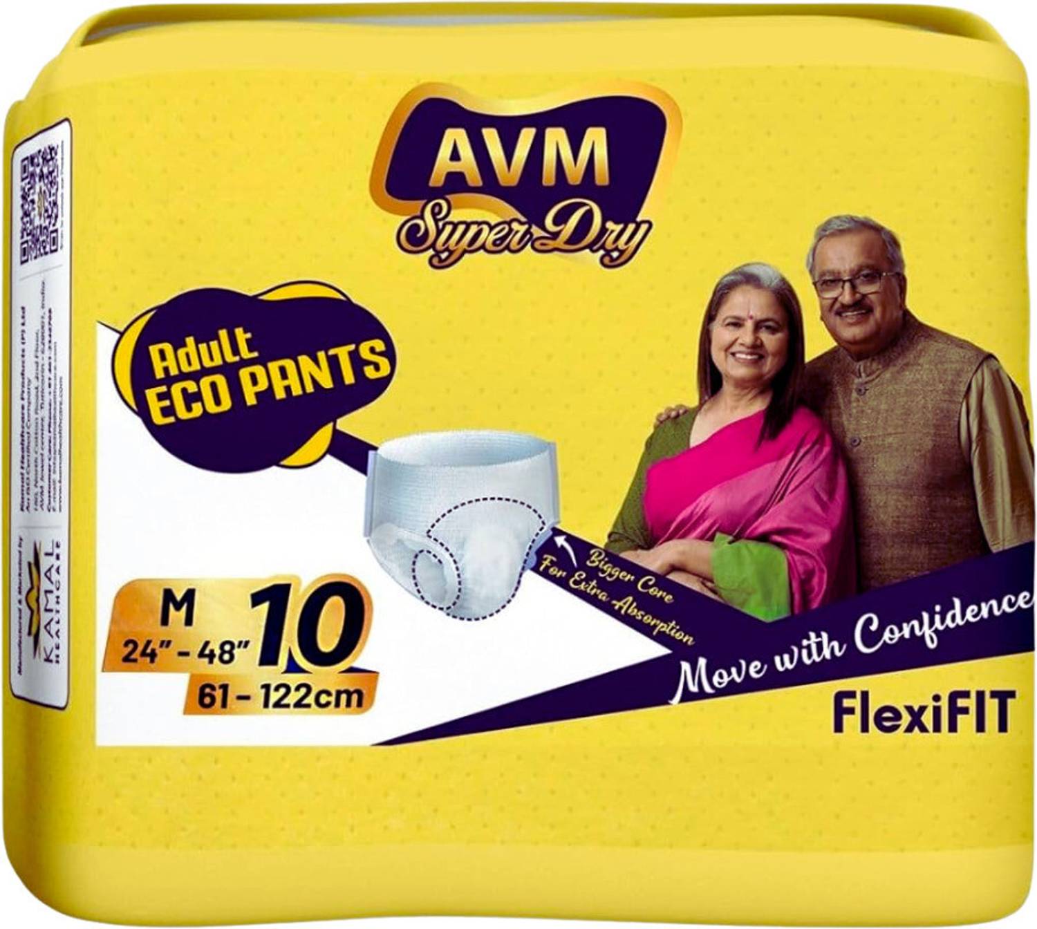 AVM Super Dry Eco Pants Adult Diaper M Size Pant Diapers - M