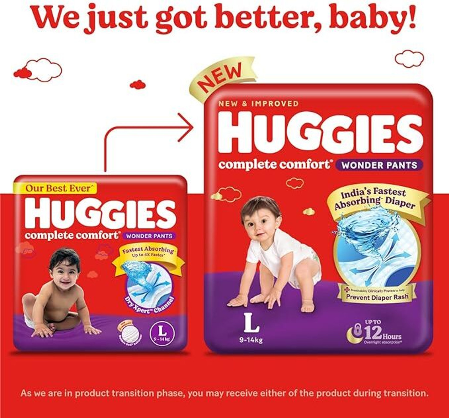 Image of Huggies Kids Comfort Wonder Pants Pant Diapers - L