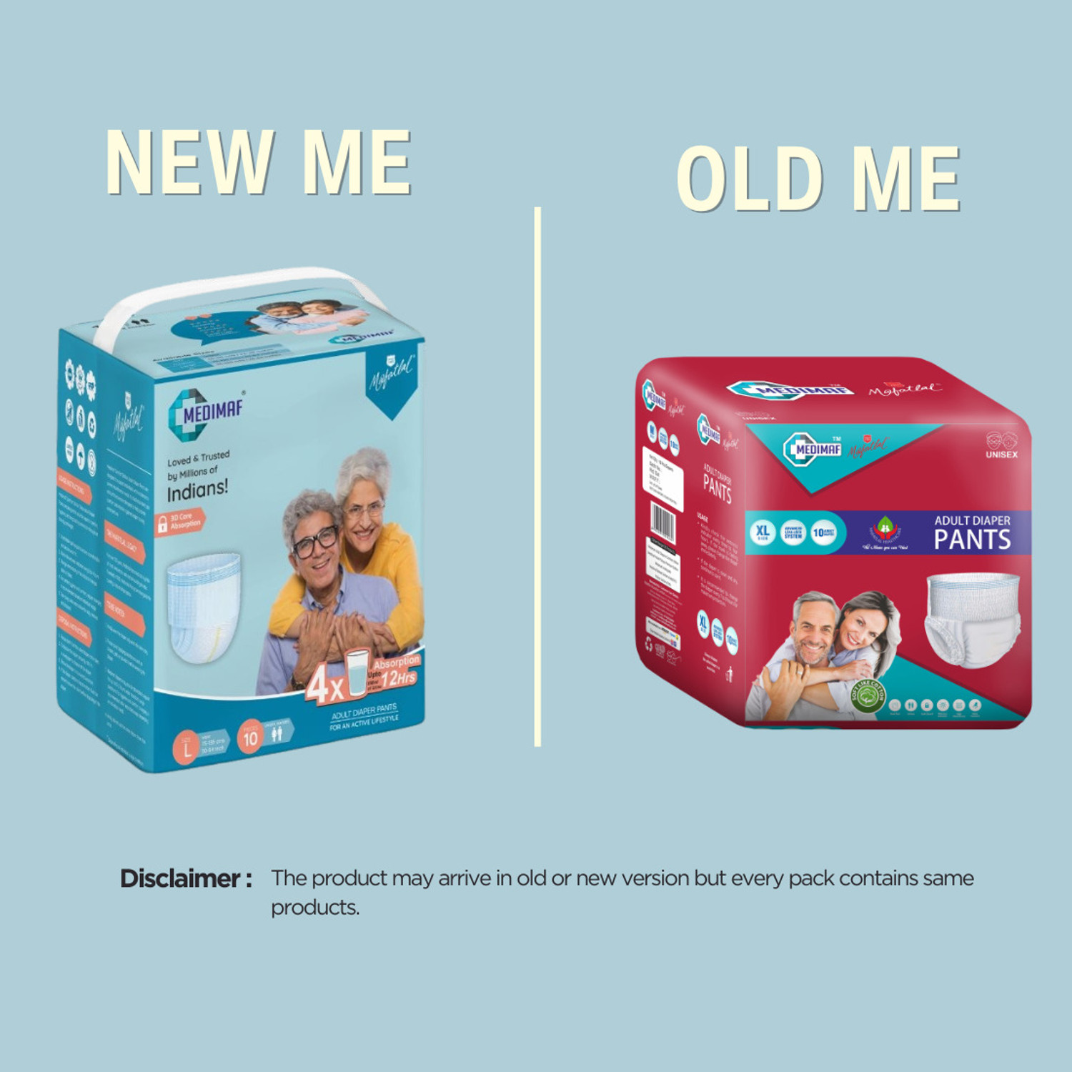 Image of MEDIMAF by MAFATLAL Adult Diaper Pants - 20 Count (XL) Adult Diapers - XL