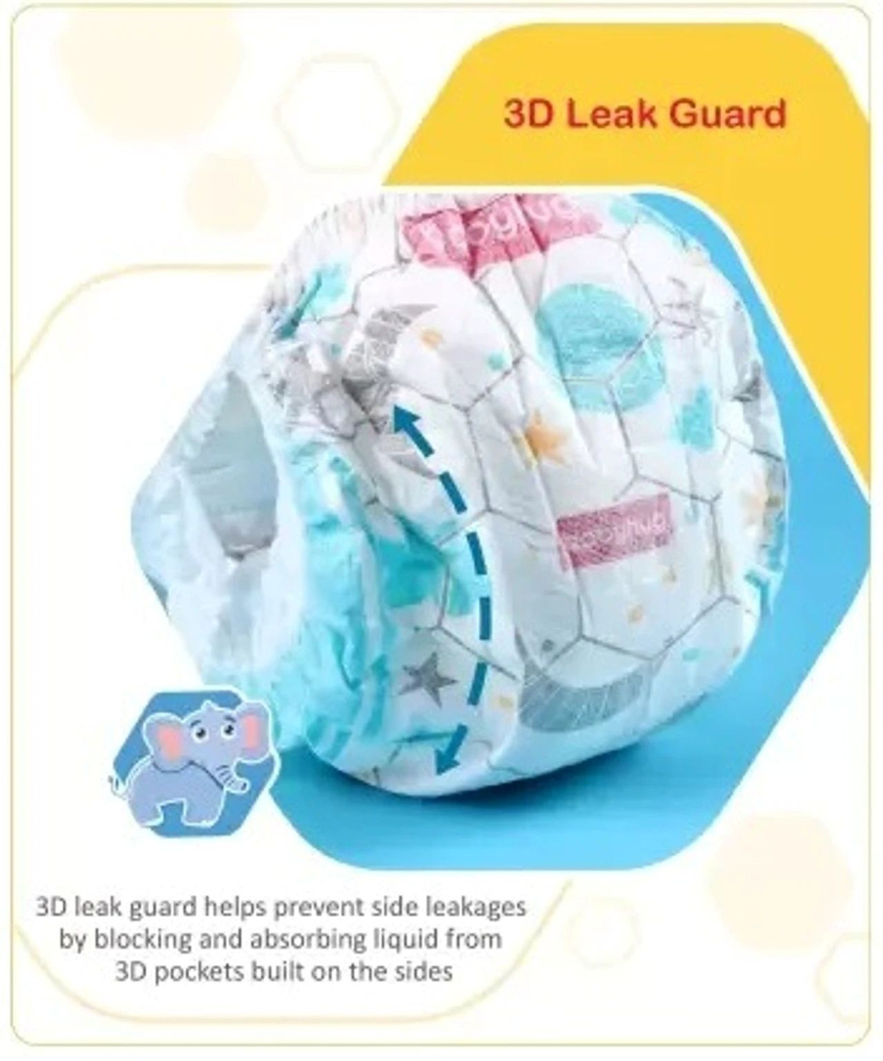 Image of babyhug Pant Style Diaper Large LSize - 62 Pieces Pant Diapers - L (62 Pieces)