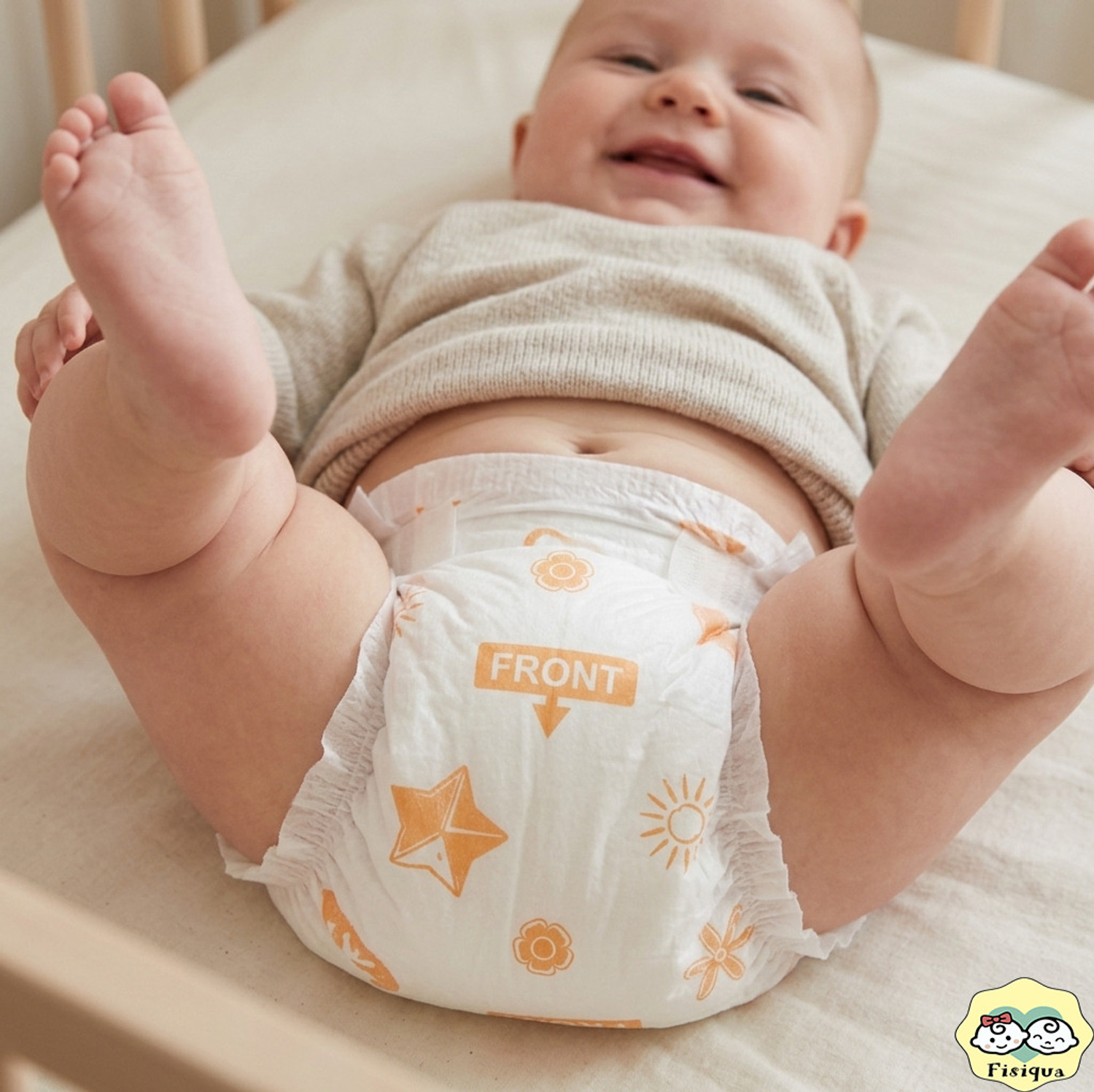 Image of Fisiqua Baby Pants Diaper Extra Absorb |Large (L) | 9 - 14 kg| 10pcs | Pant Diapers - L