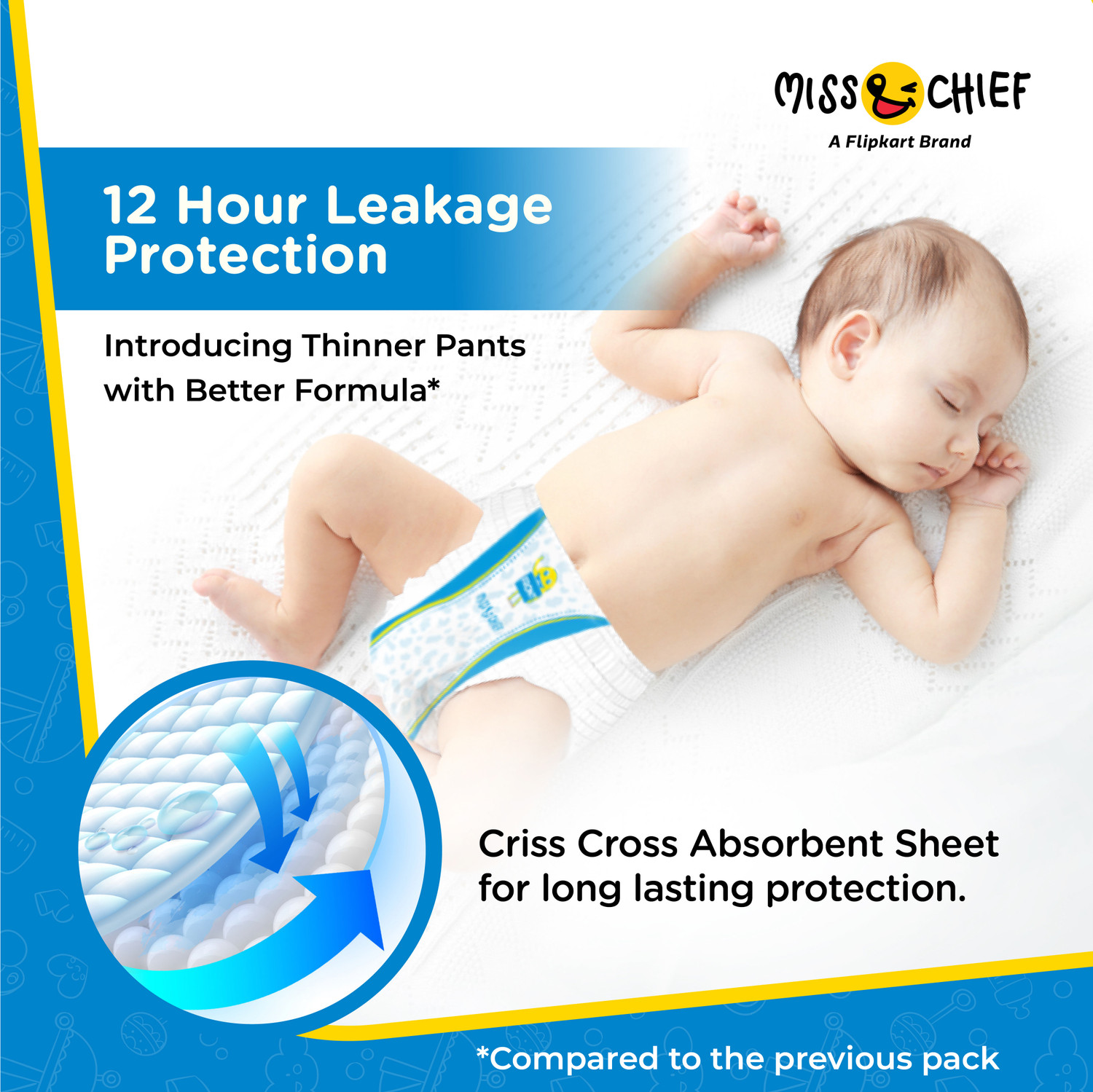 Image of Miss & Chief by Flipkart Active Diaper Pants - Monthly Combo Box - M