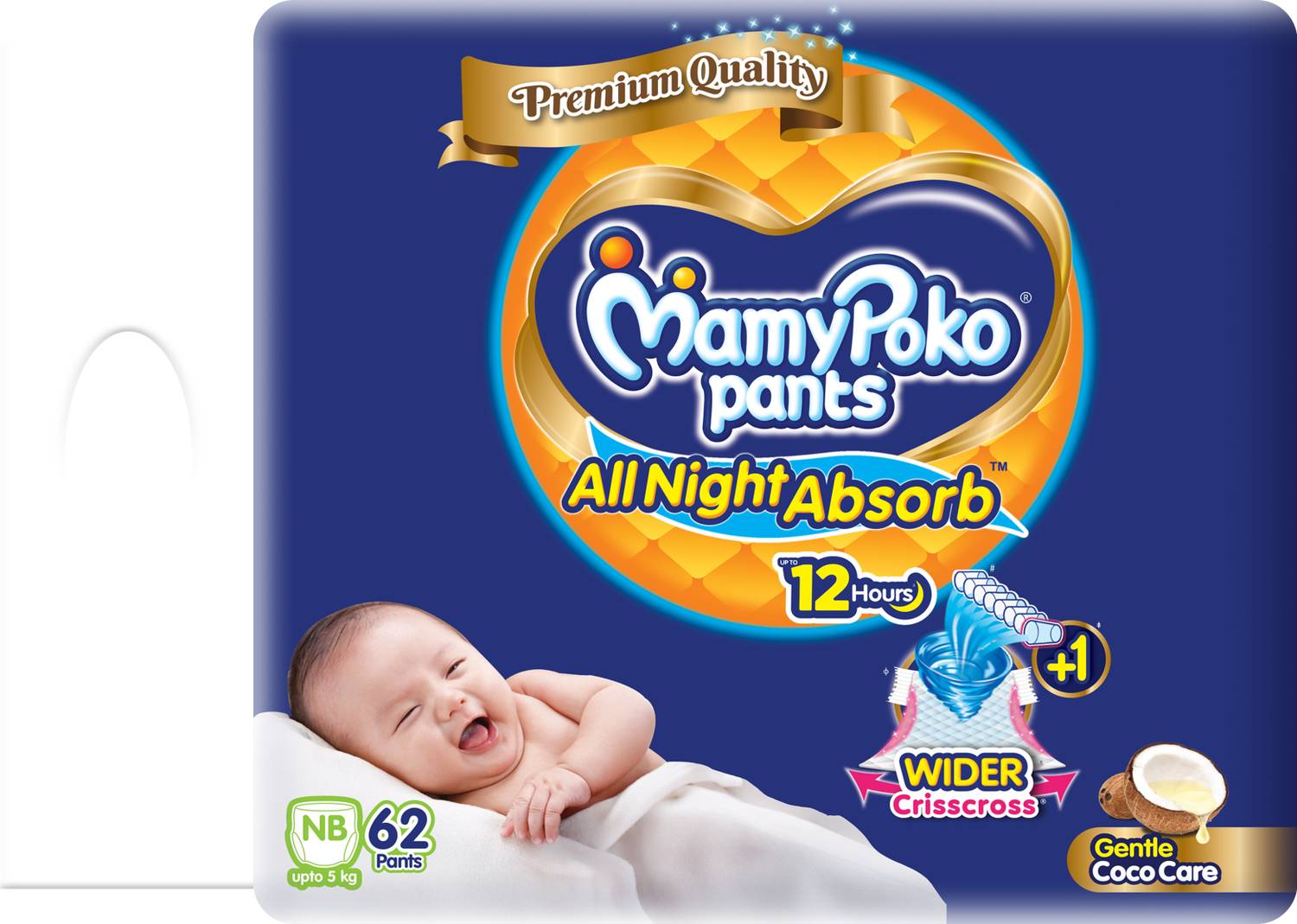 MamyPoko All Night Absorb Pant Diapers - New Born 5 kg - Image 3
