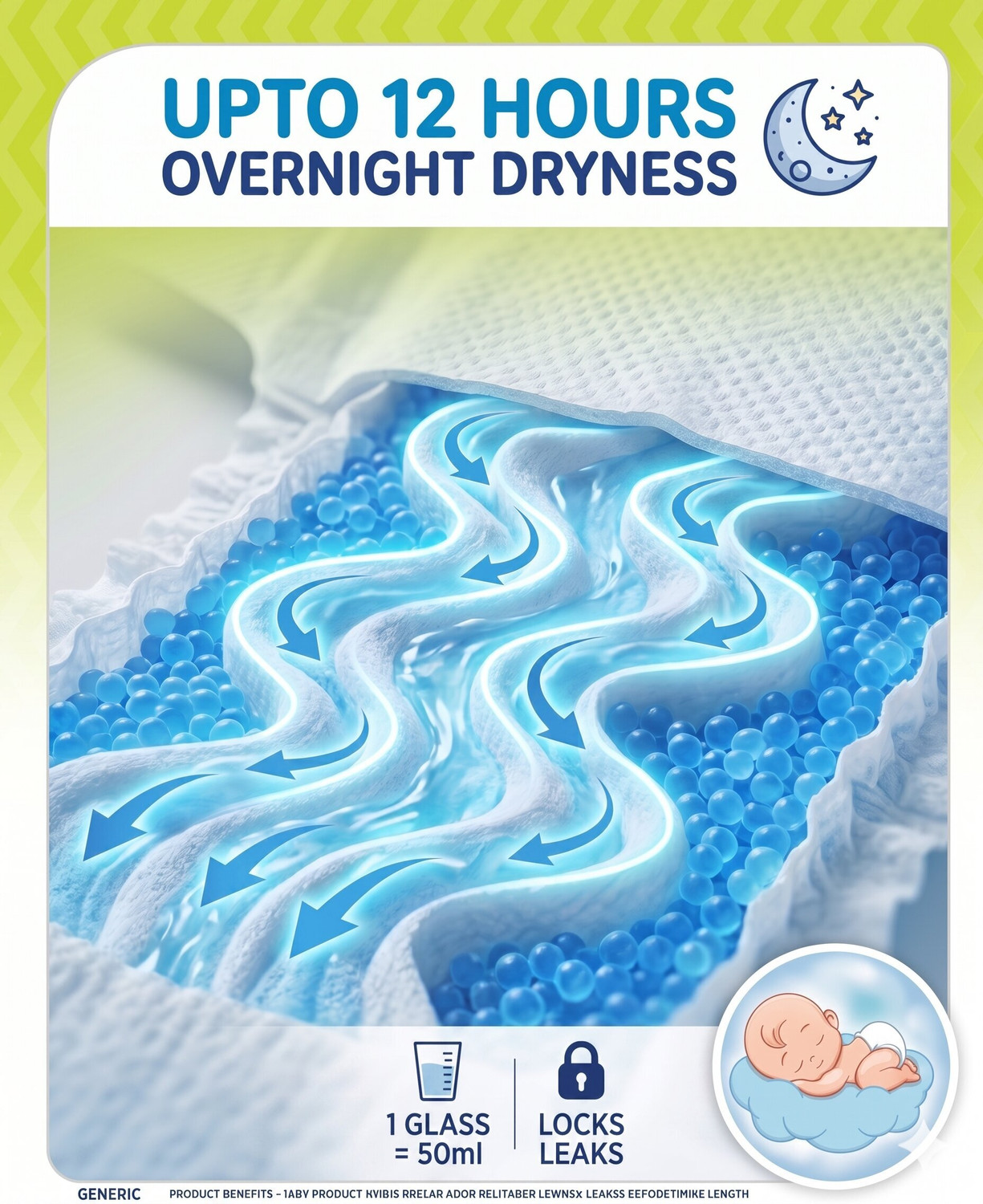 Image of babyhug Super Dry Pant Style Diaper, 3D Leak Guard, Alcohol Free, Anti-Rash Pant Diapers - S