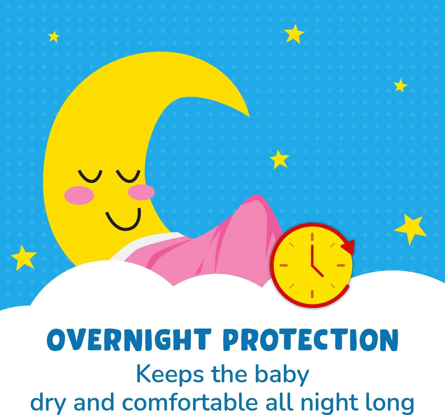 Image of niine Cottony Soft Baby Diaper Pants with Wetness Indicator for Overnight Protection Pant Diapers - XL