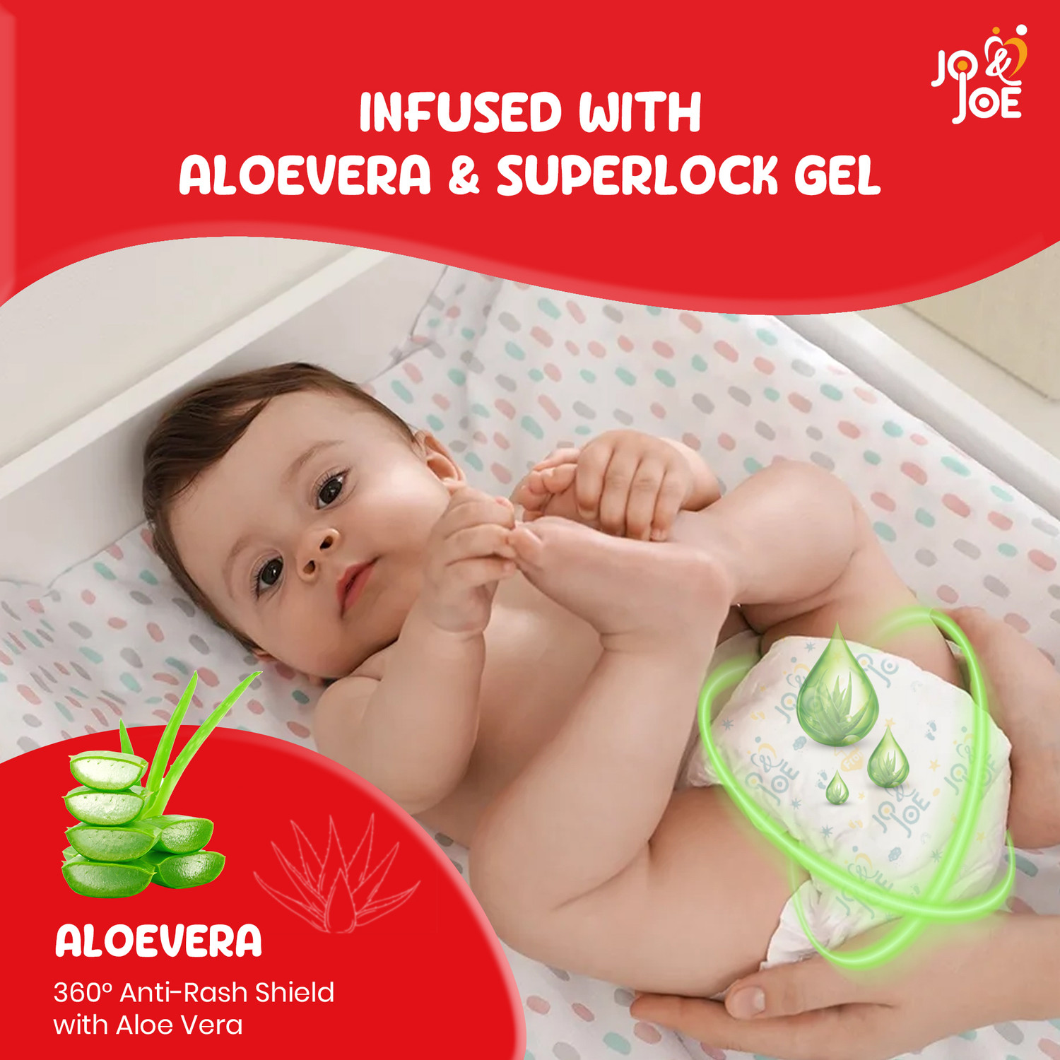 Image of Jo & Joe Baby Diaper Pants with 12hrs Absorption | Newborns (up to 3kg), Pack Of 1 Pant Diapers - New Born