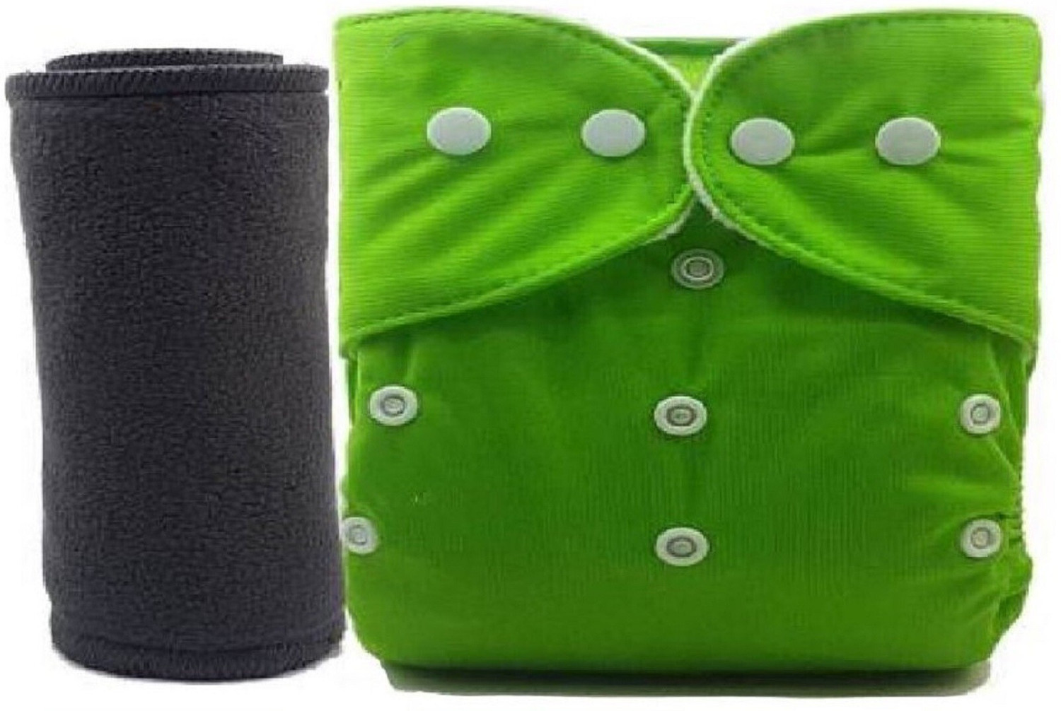 Image of TINNY TOTS 1 Baby Reusable Adjustable Cloth Diaper Nappy & Bamboo Charcoal Insert(5 Layer) Pant Diapers - L