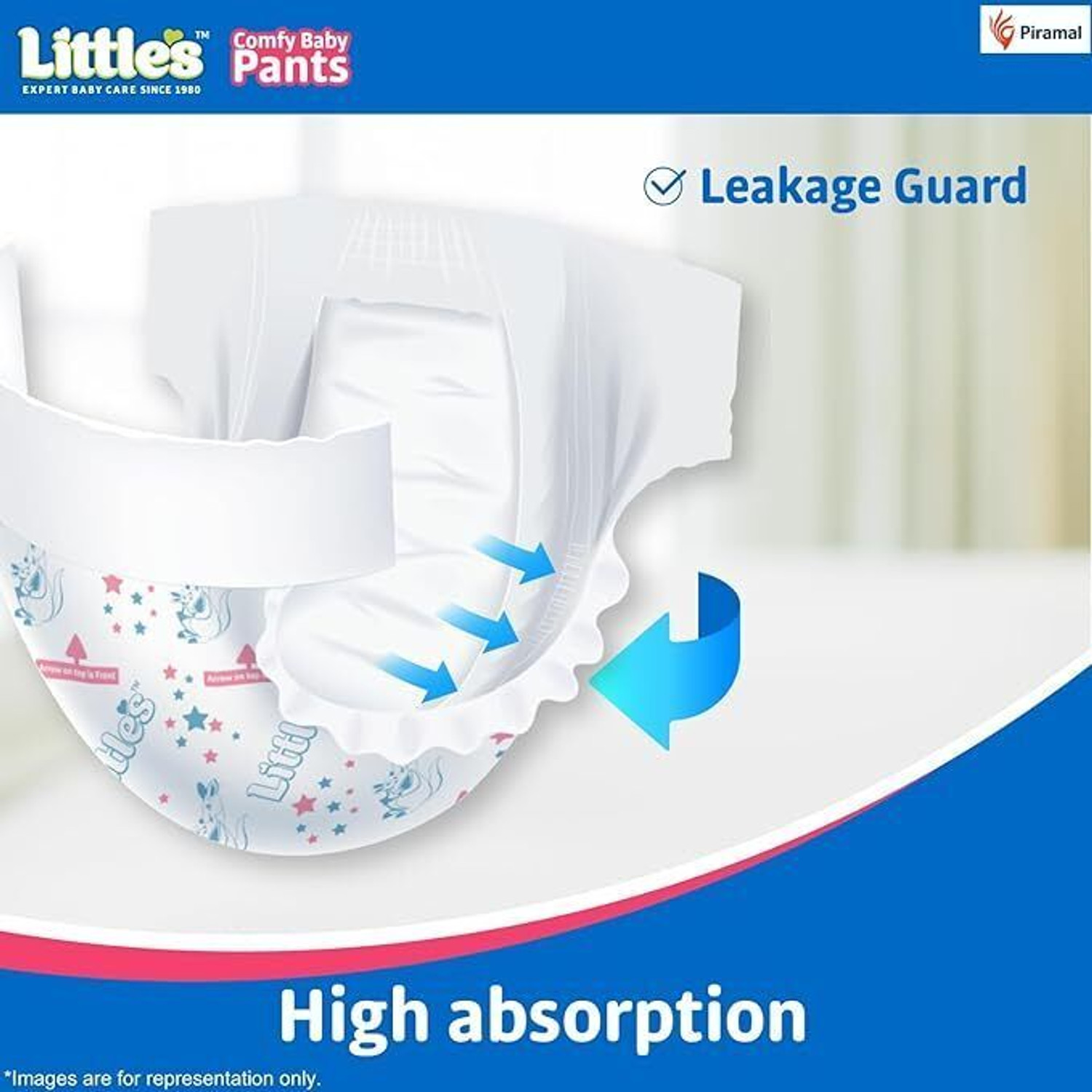 Image of Little's Comfy Night Baby Pants Premium Overnight Absorption Protection Baby Diapers Pant Diapers - L