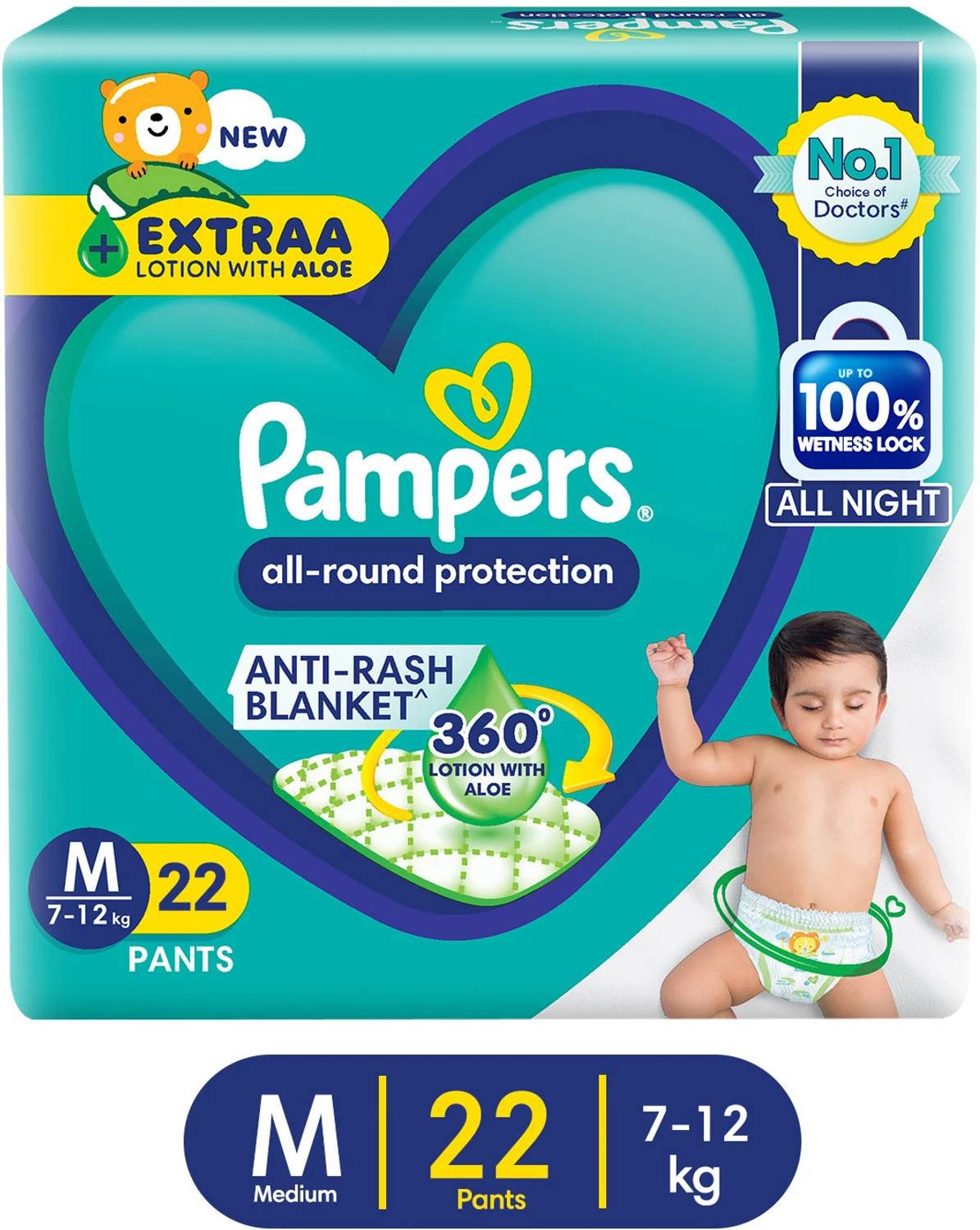 Pampers Diaper Pants - M (22 Pieces)