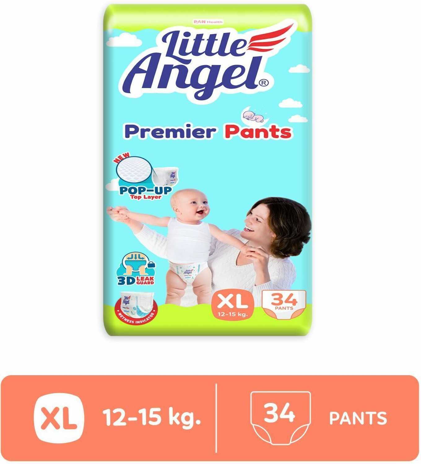 Image of Little Angel Premier Baby Diaper Pants - XL