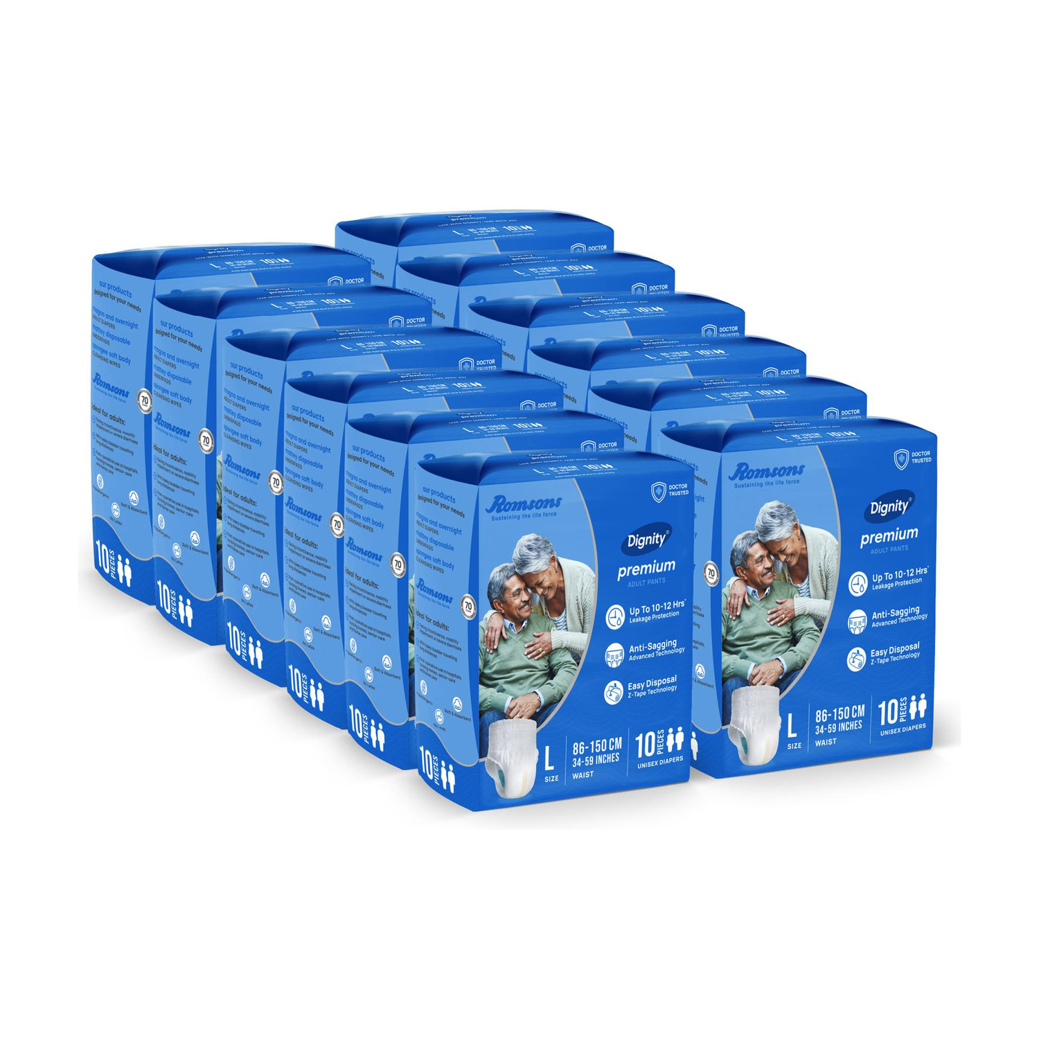Image of DIGNITY Premium Pant Style Adult Diapers - L