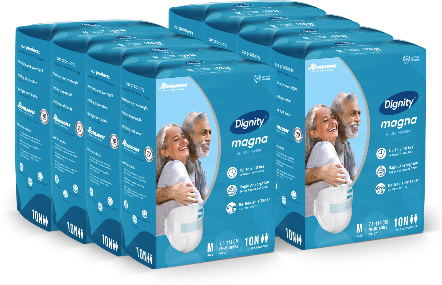 Image of DIGNITY Magna Tape Style Adult Diapers - M