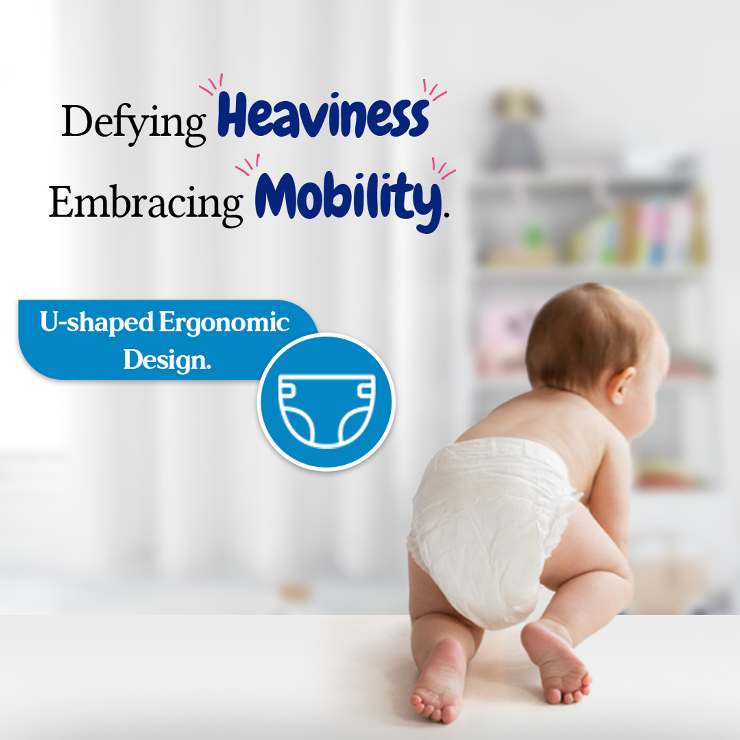 Image of TODDLES Comfy Baby Diaper Pants Upto 5 kg Combo of 2 with Quick Absorption Technology Pant Diapers - New Born