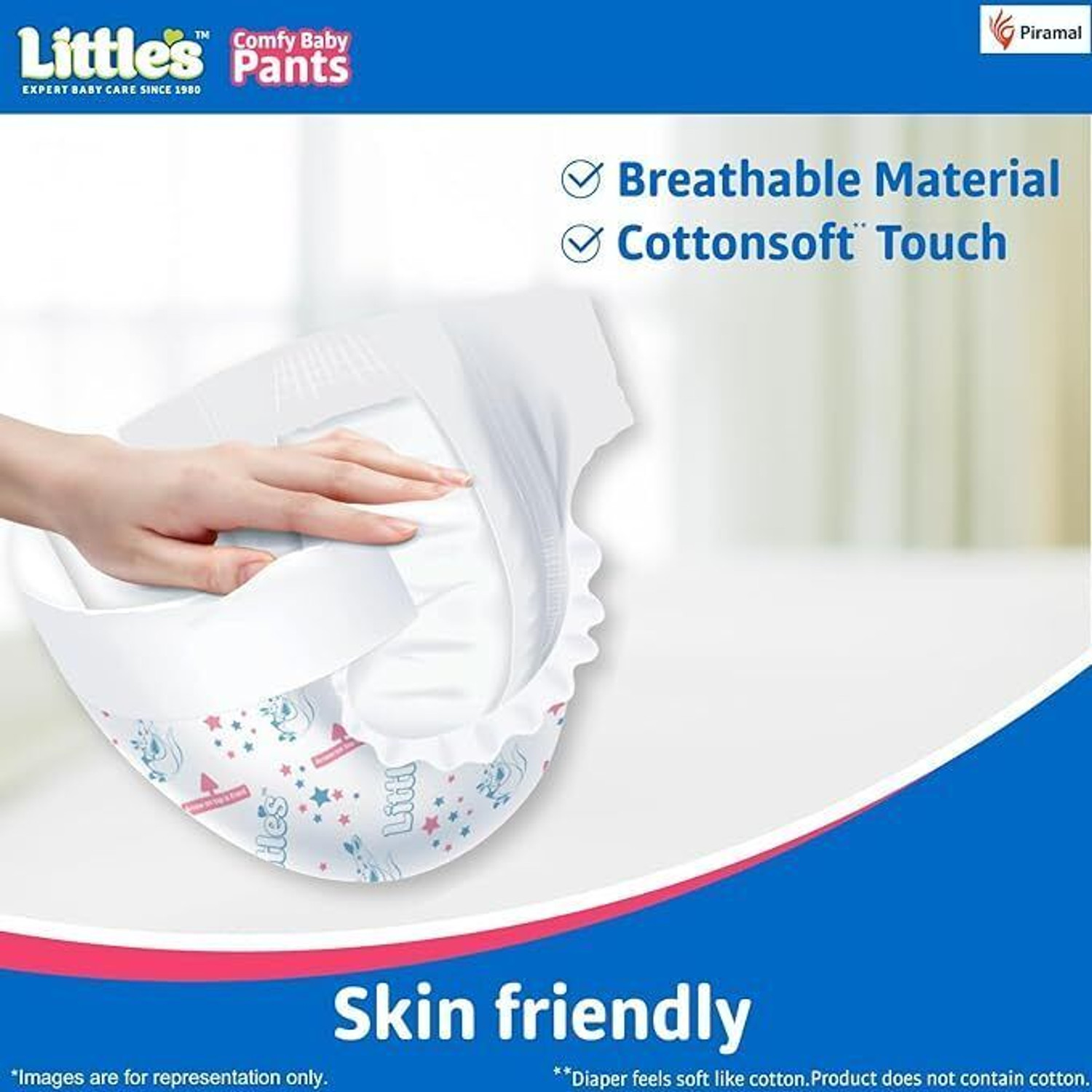 Image of Little's Comfy Night Baby Pants Premium Overnight Absorption Protection Baby Diapers Pant Diapers - L
