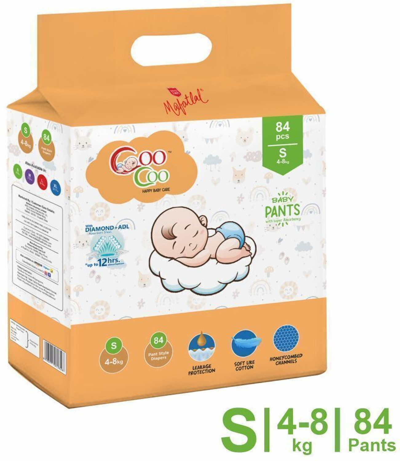 Image of Coo Coo Baby Diapers Pant Style Pant Diapers - S