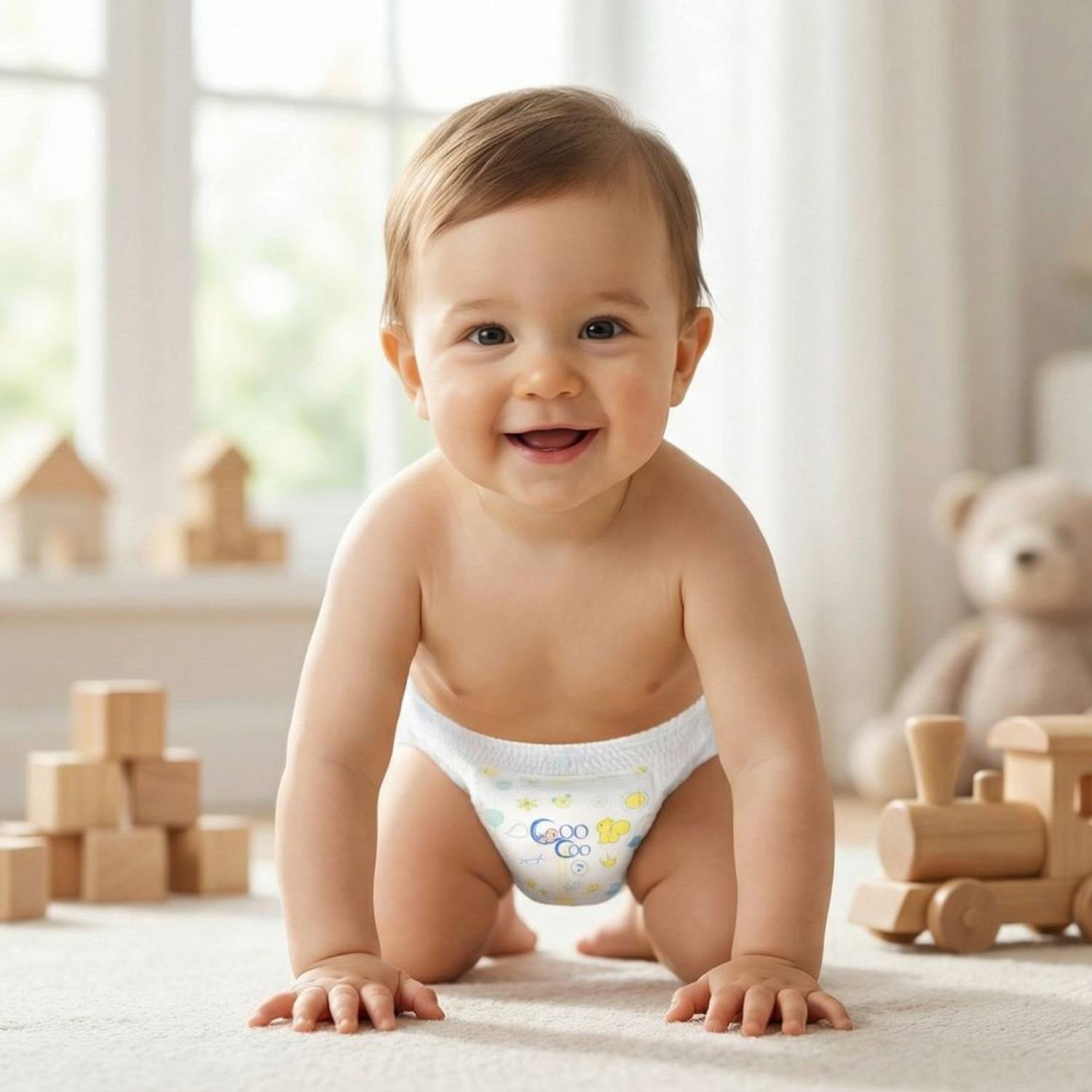 Coo Soft Baby Diaper Pants - S, 196 Pieces - Image 3