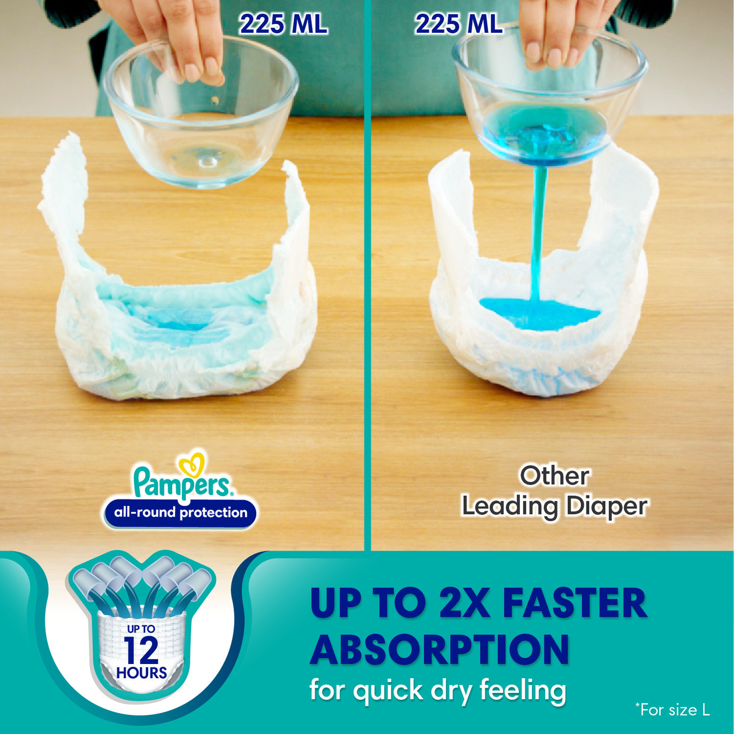 Image of Pampers Diaper Pants - M