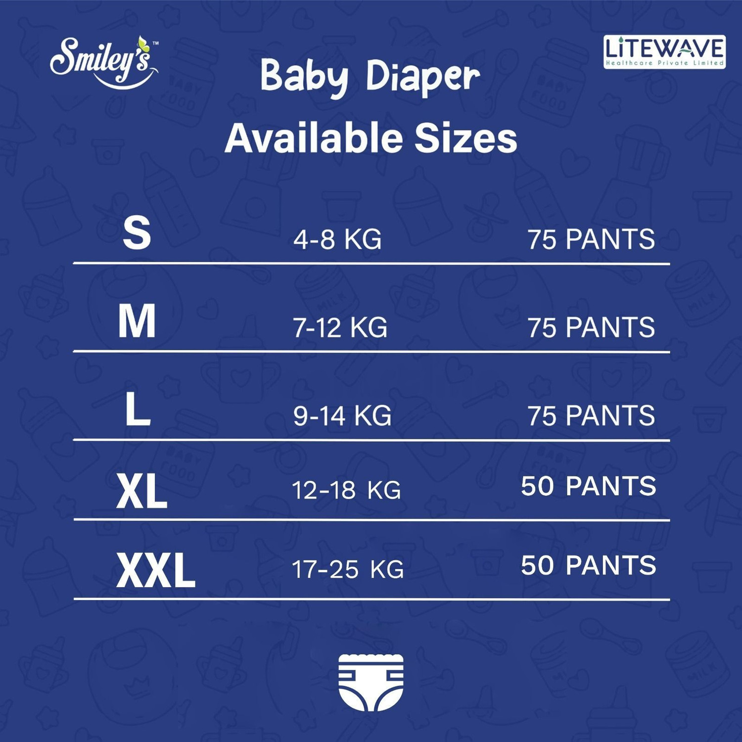 Image of LITEWAVE Bubble Baby Diaper Pants Up to 12 Hours Protection | 2-5 kg | - New Born