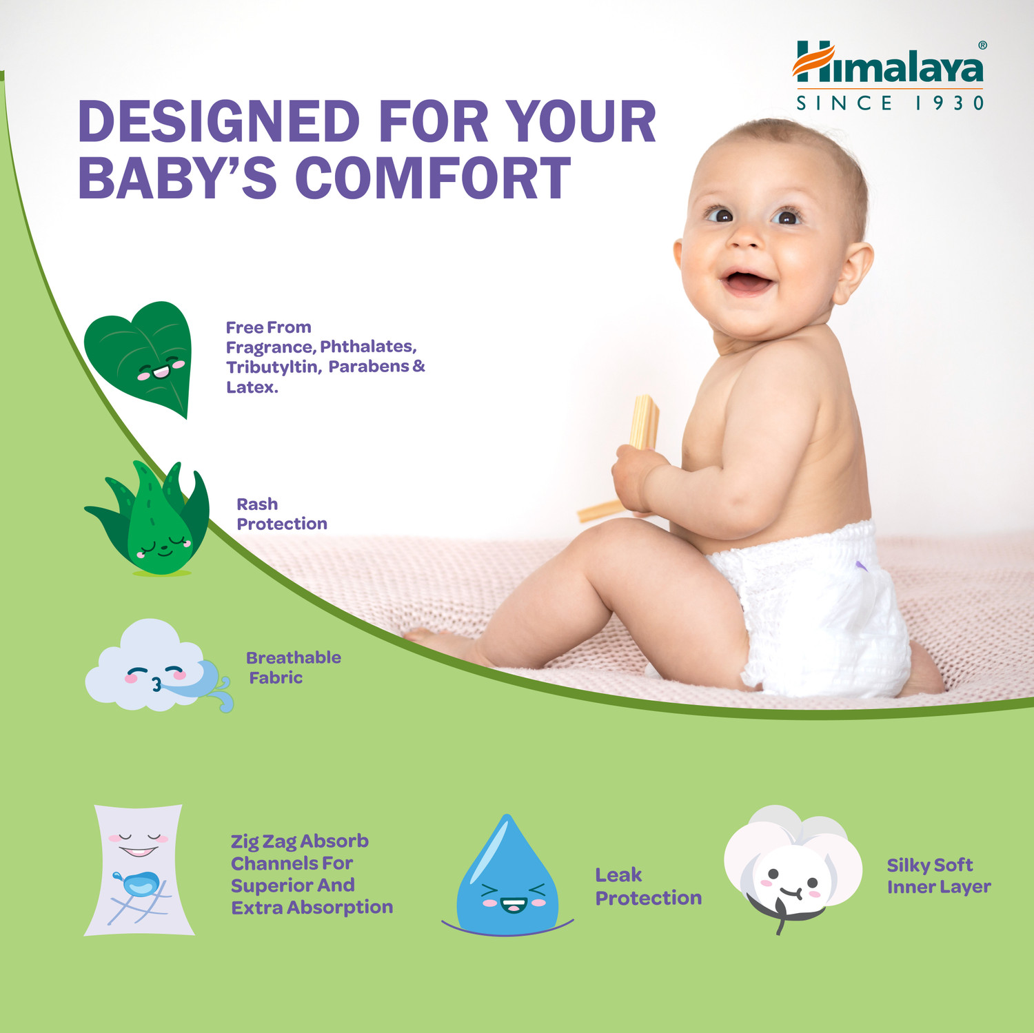 Image of HIMALAYA Total Care Super Absorb Baby Pants Diaper Pant Diapers - XXL (44 Pieces)