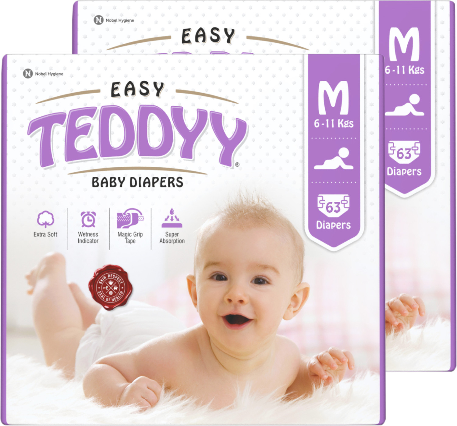 TEDDYY Easy Baby Taped Diapers Tape Diapers - M