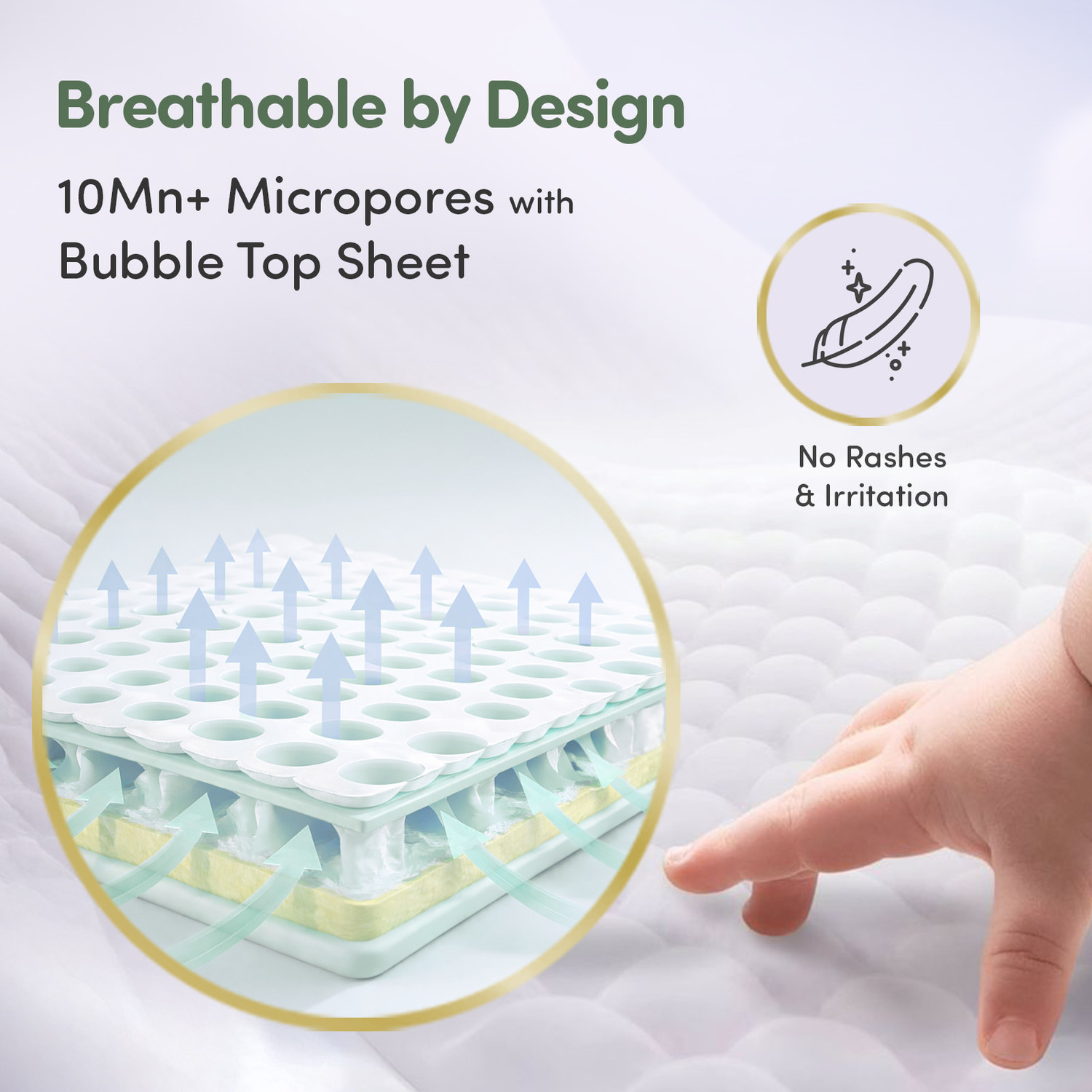 Image of MYLO Baby Ultra-Thin and Breathable Premium AIRPRIME Diaper Pants Pant Diapers - L