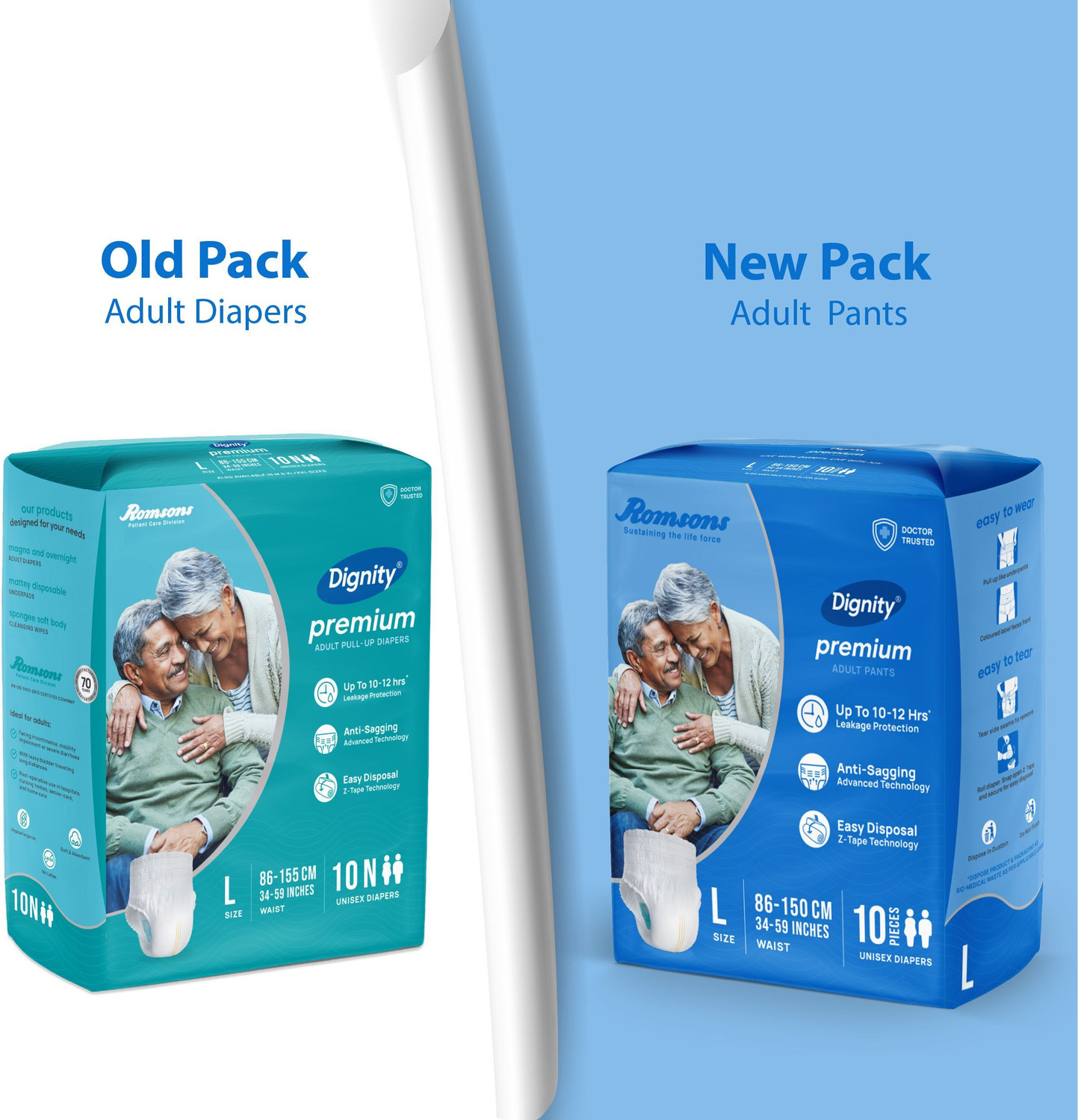 Image of DIGNITY Premium Pant Style Adult Diapers - L